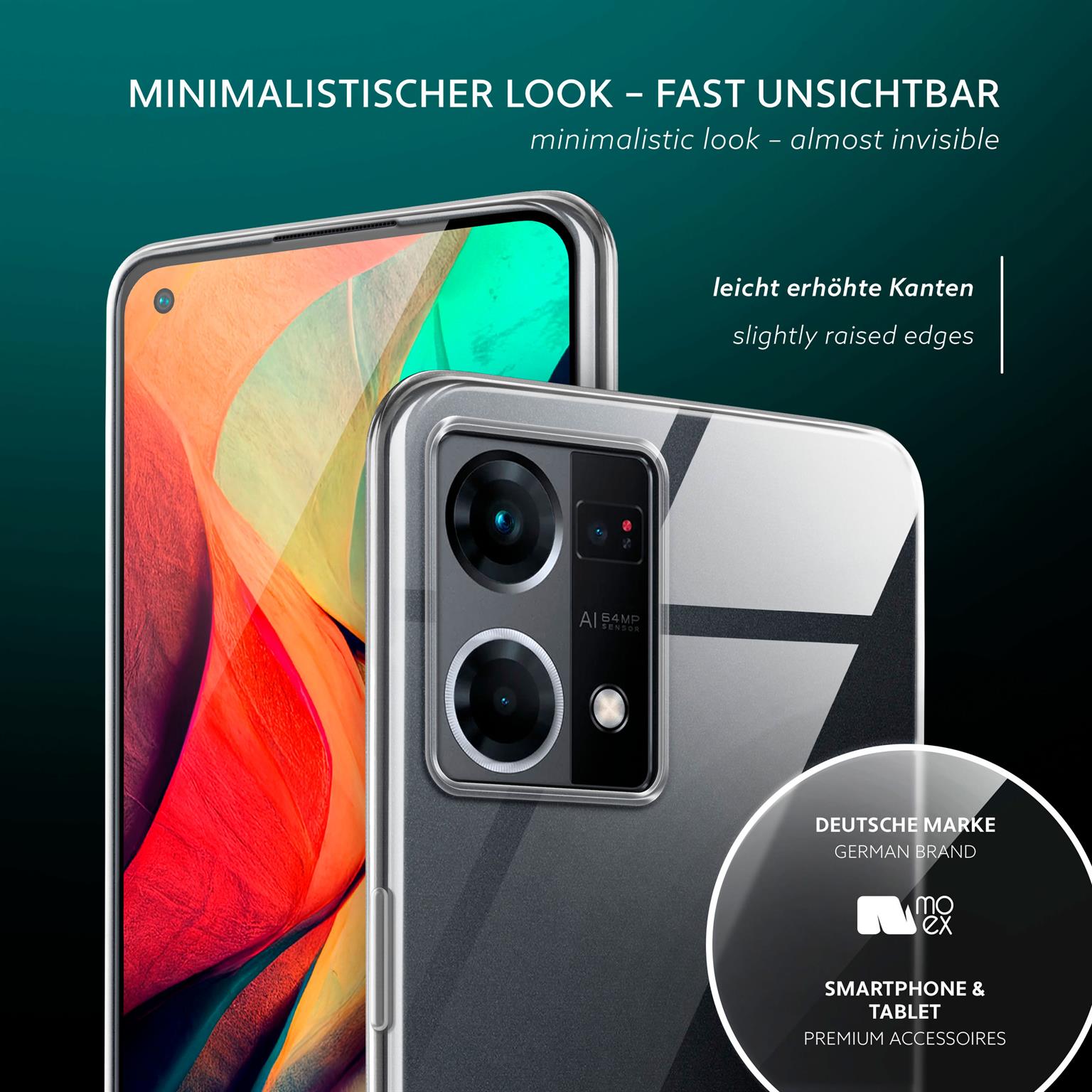 moex Aero Case Oppo Reno7 (4G) durchsichtig aus Silikon – Weiteres Produktbild 3