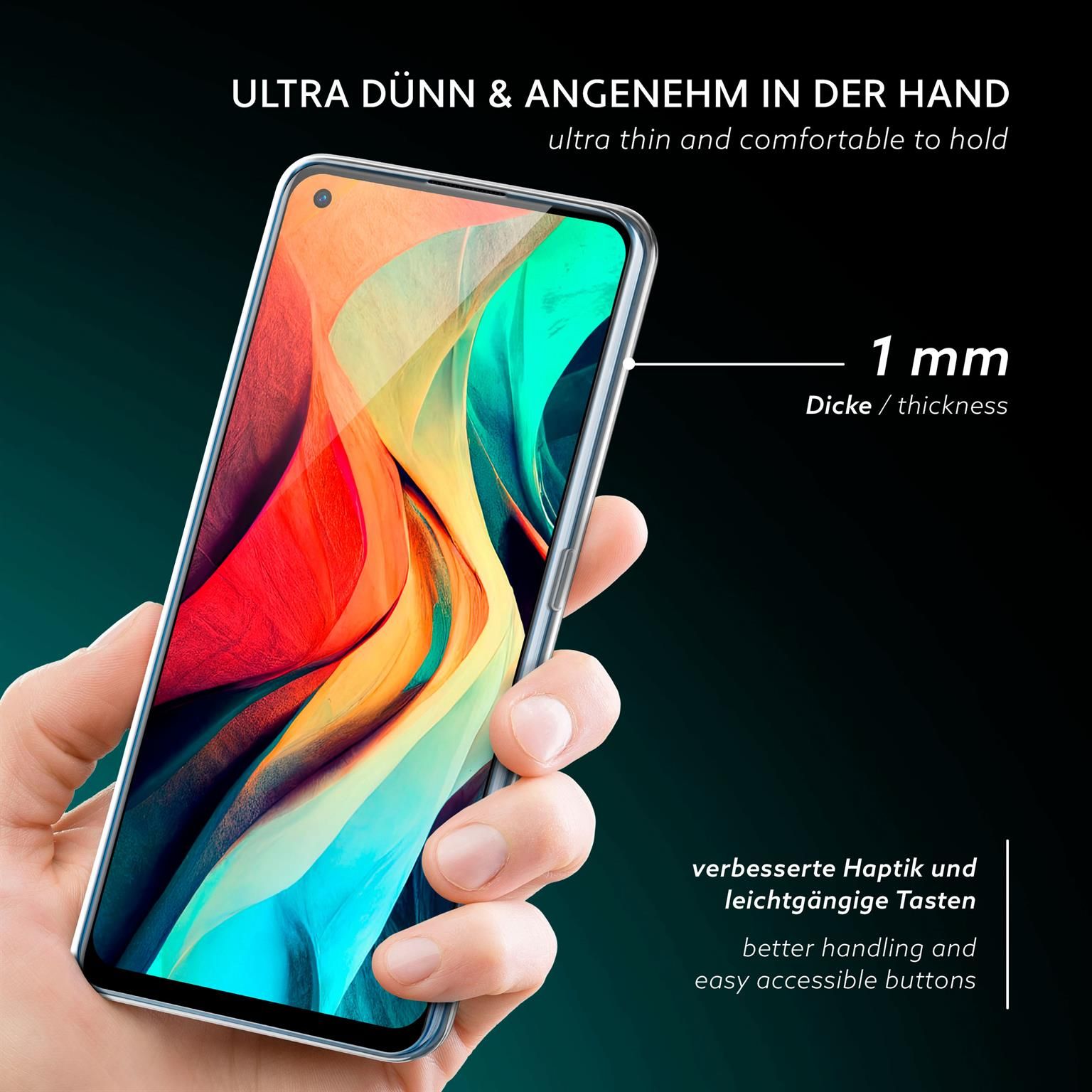 moex Aero Case Realme 7 Pro durchsichtig aus Silikon – Weiteres Produktbild 2