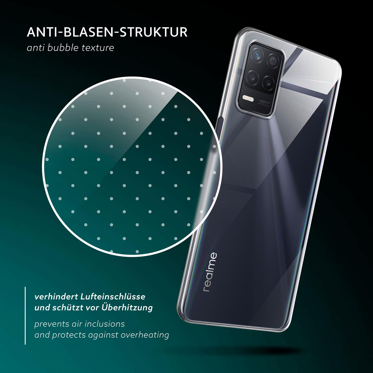 moex Aero Case Realme 8 5G durchsichtig aus Silikon – Weiteres Produktbild 6