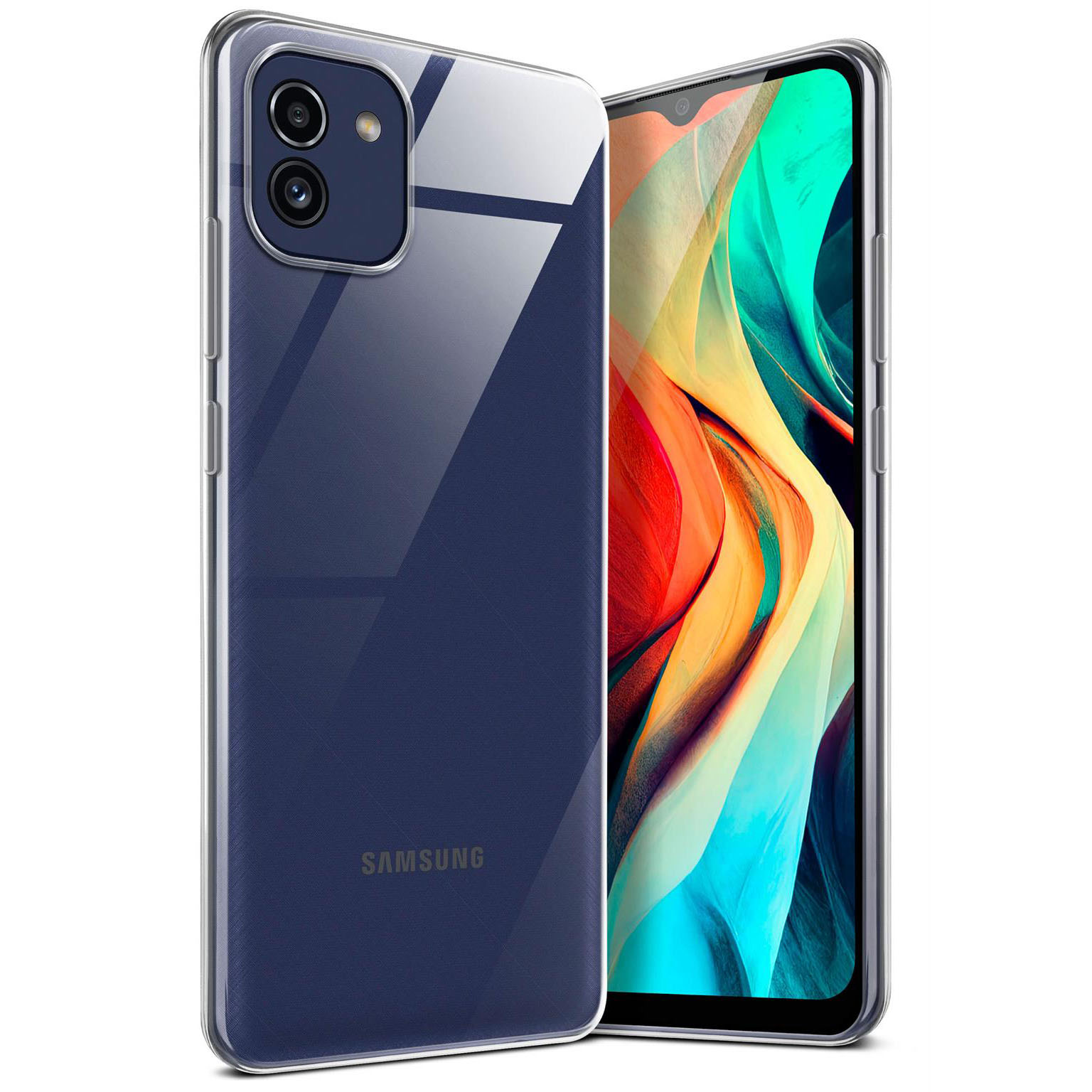 moex Aero Case Samsung Galaxy A03 durchsichtig aus Silikon – Crystal-Clear