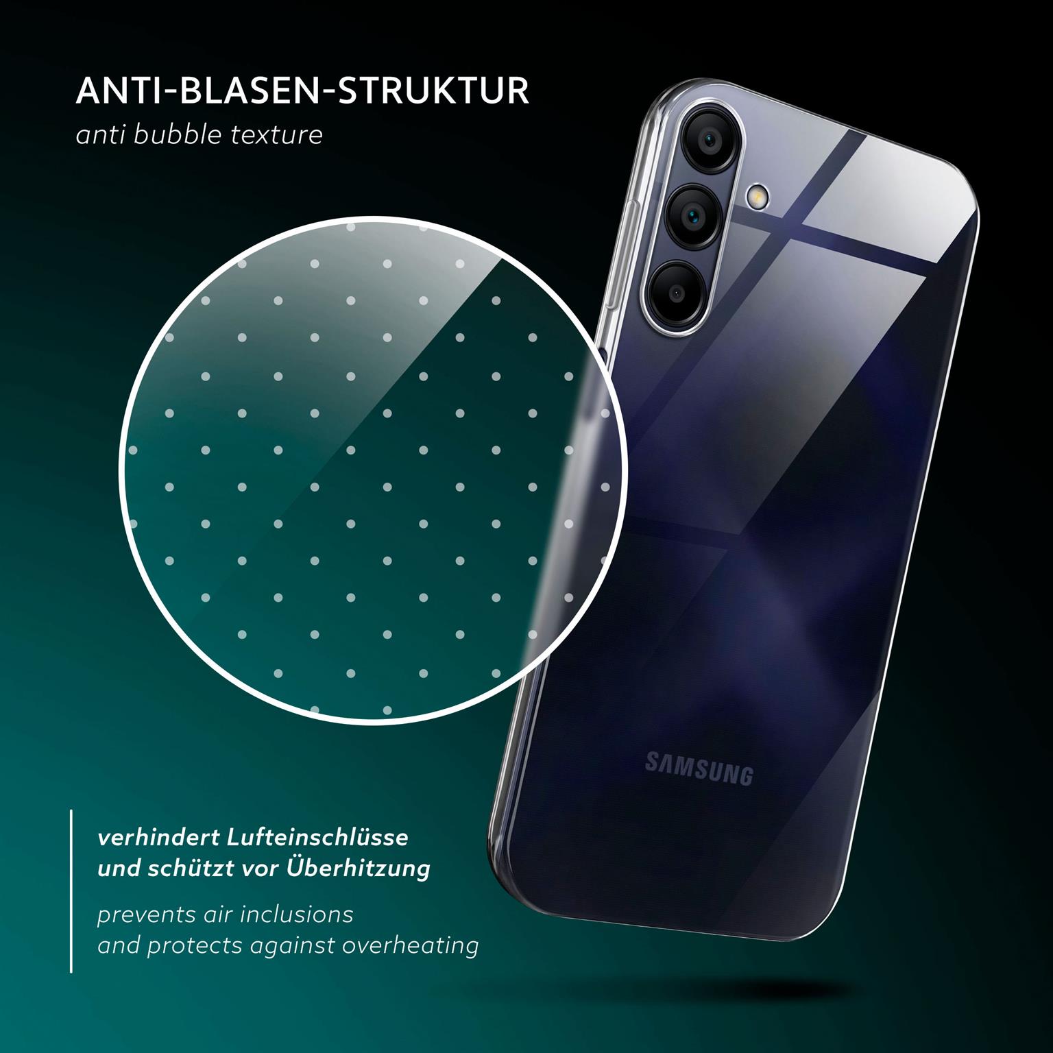 moex Aero Case Samsung Galaxy A15 (4G) durchsichtig aus Silikon – Weiteres Produktbild 5