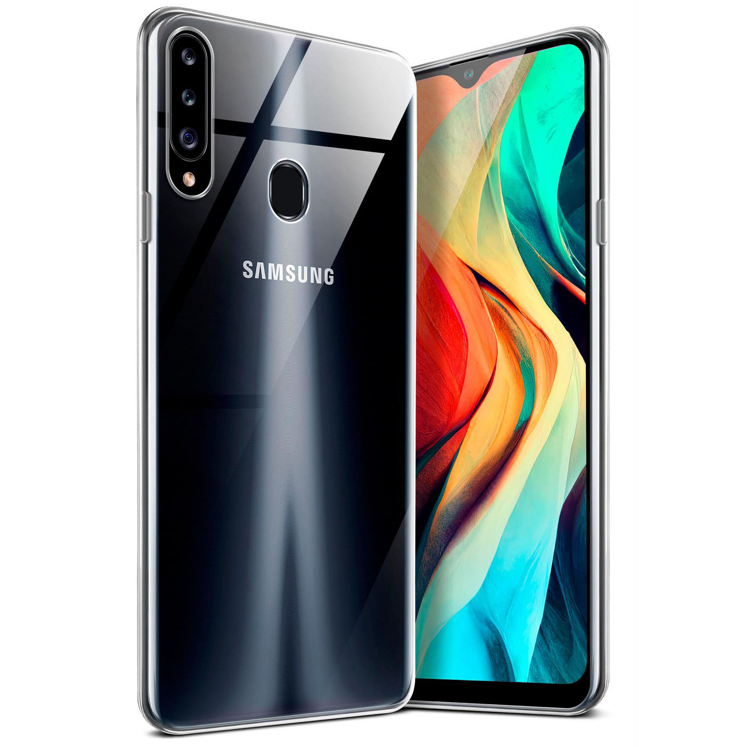 moex Aero Case Samsung Galaxy A20s durchsichtig aus Silikon – Crystal-Clear