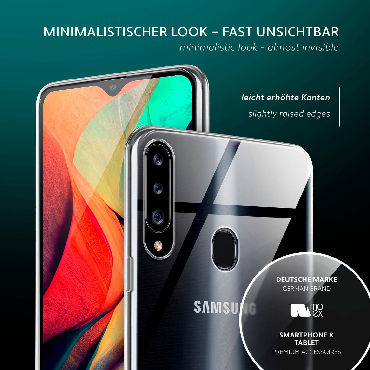 moex Aero Case Samsung Galaxy A20s durchsichtig aus Silikon – Weiteres Produktbild 4 moex Aero Case Samsung Galaxy A20s durchsichtig aus Silikon – Weiteres Produktbild 4