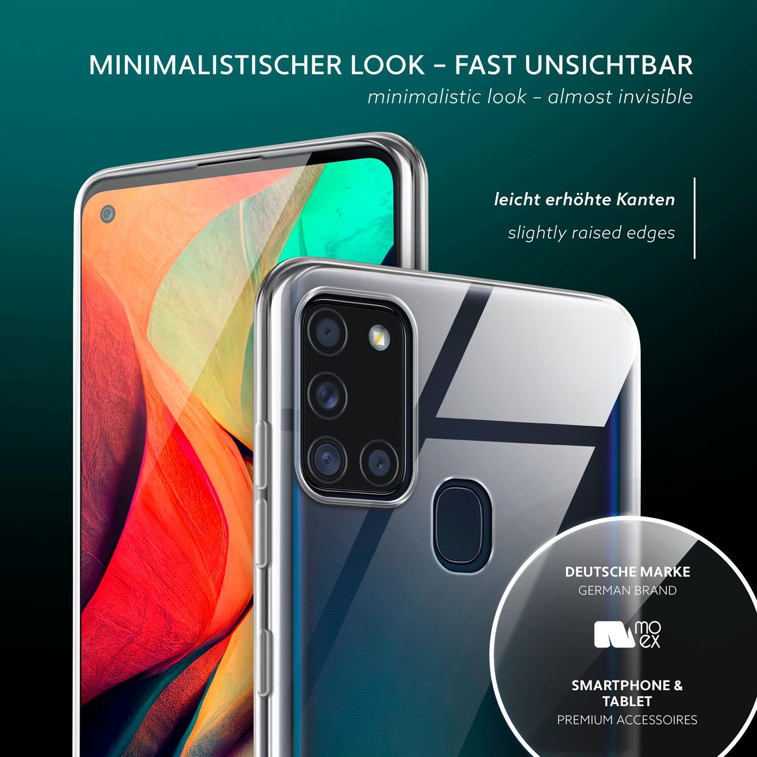 moex Aero Case Samsung Galaxy A21s durchsichtig aus Silikon – Weiteres Produktbild 3