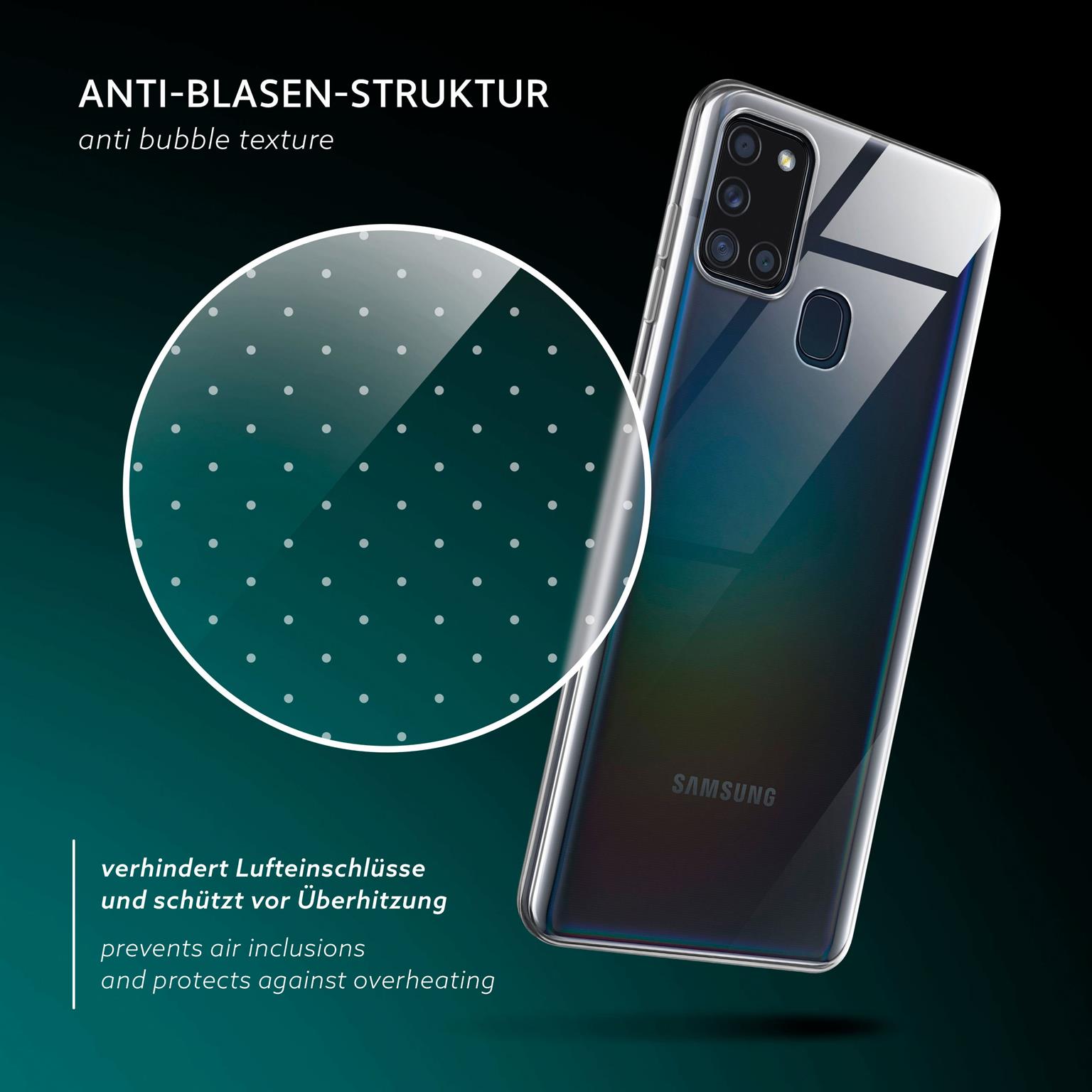 moex Aero Case Samsung Galaxy A21s durchsichtig aus Silikon – Weiteres Produktbild 5