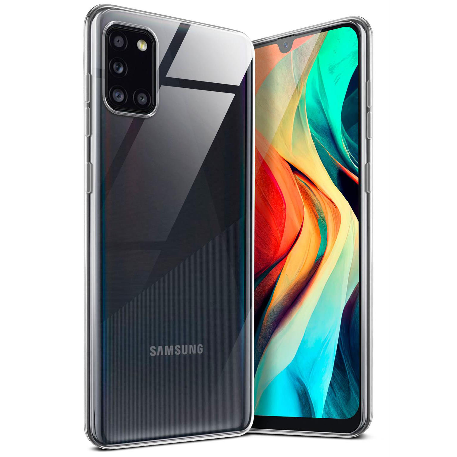 moex Aero Case Samsung Galaxy A31 durchsichtig aus Silikon – Crystal-Clear