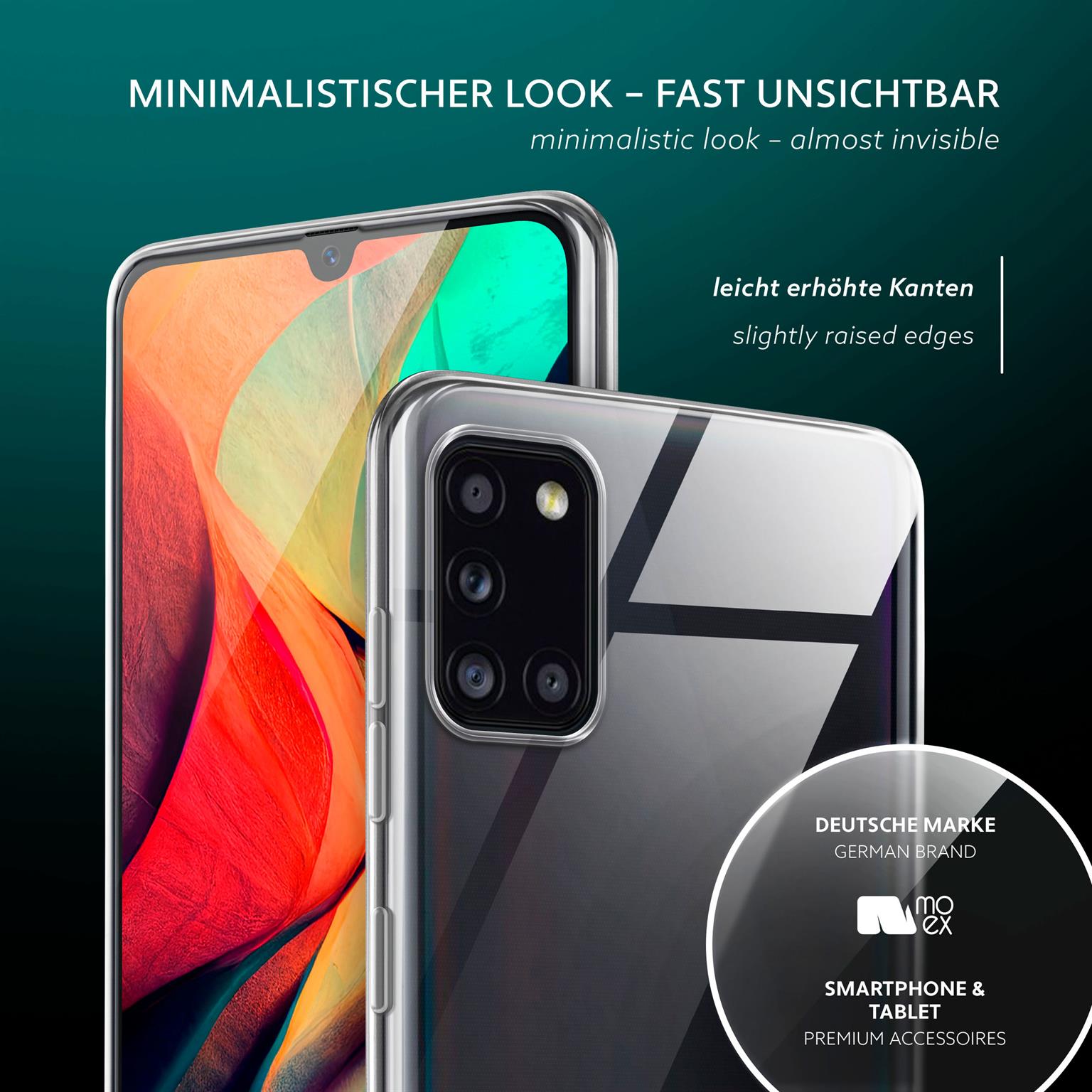 moex Aero Case Samsung Galaxy A31 durchsichtig aus Silikon – Weiteres Produktbild 4 moex Aero Case Samsung Galaxy A31 durchsichtig aus Silikon – Weiteres Produktbild 4