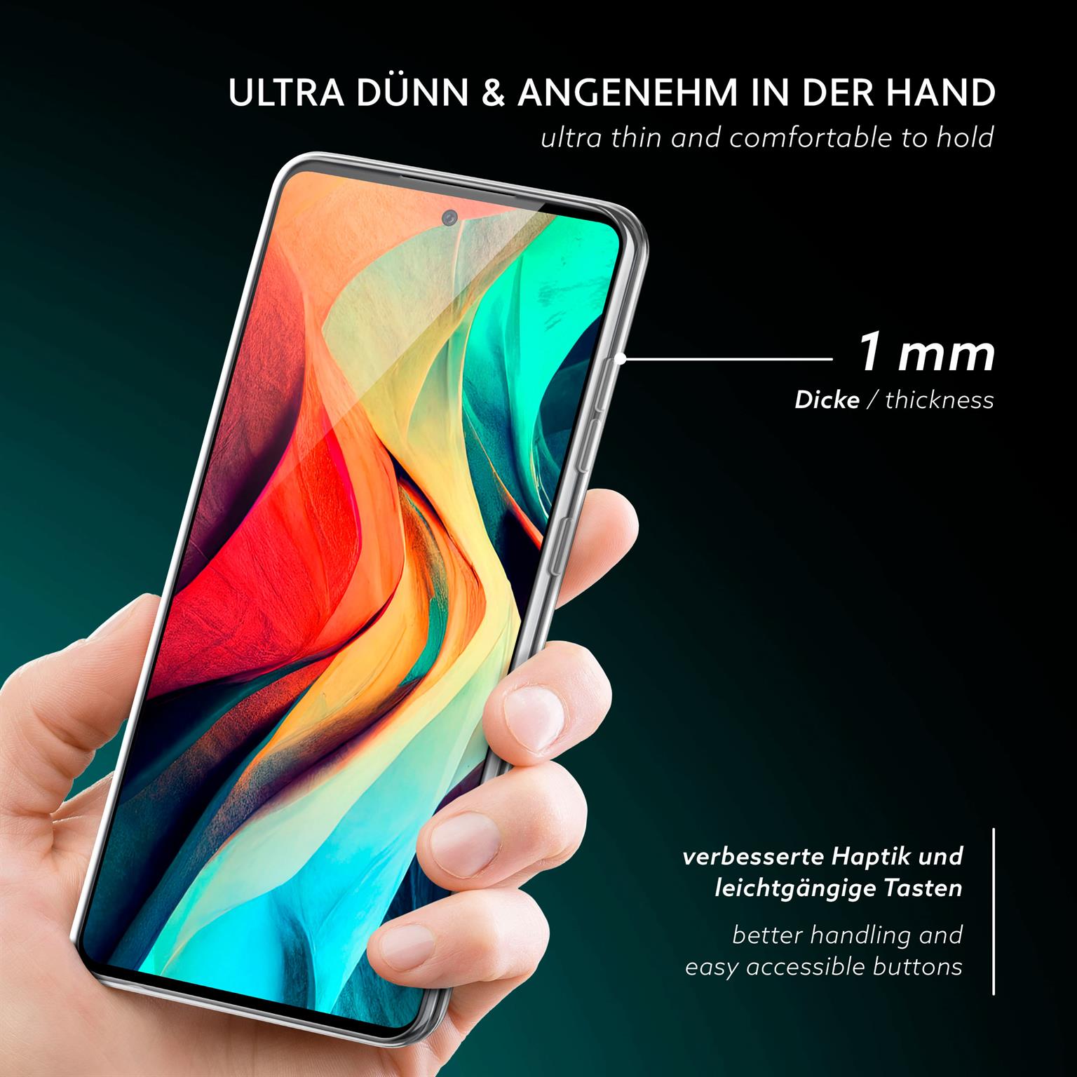 moex Aero Case Samsung Galaxy A72 durchsichtig aus Silikon – Weiteres Produktbild 1