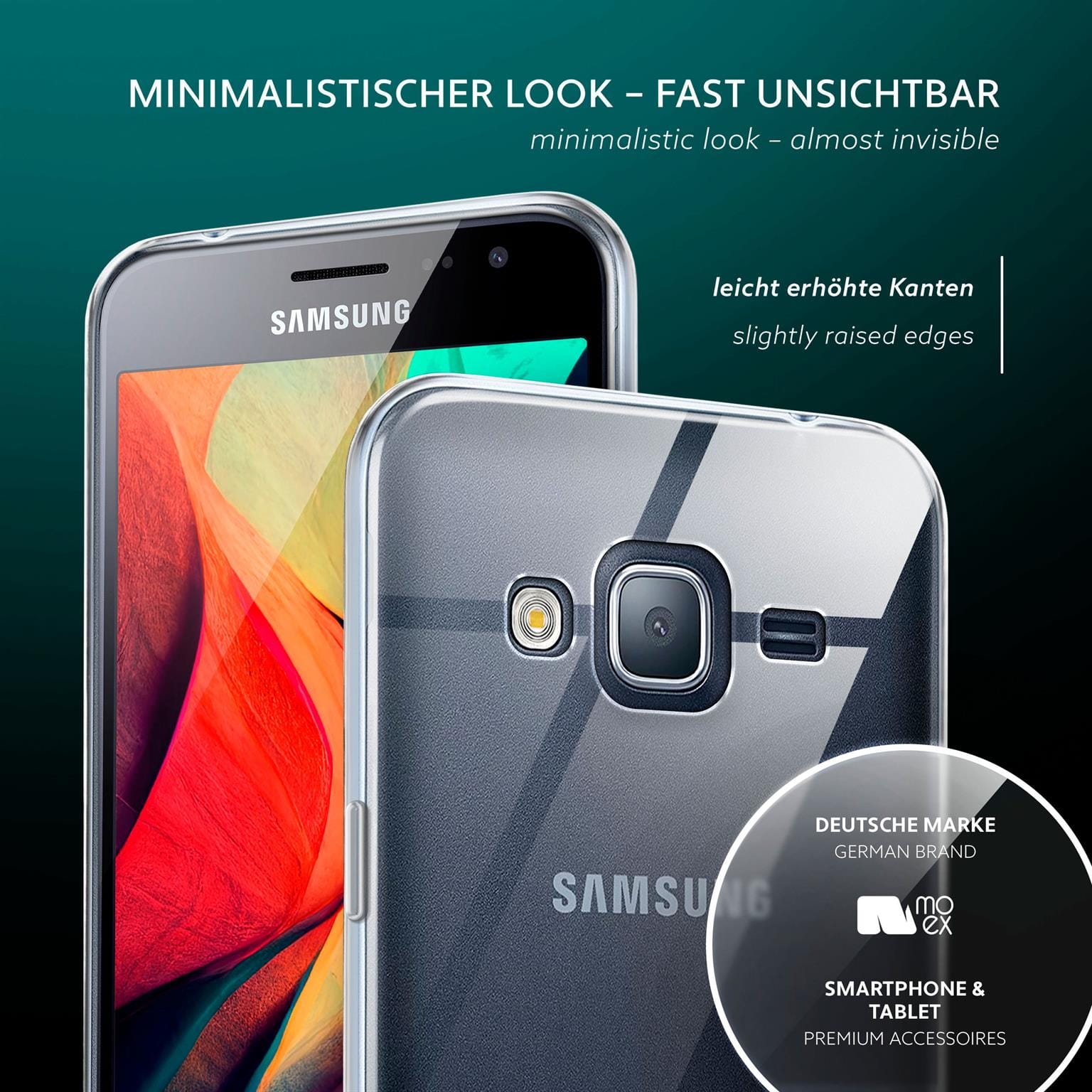 moex Aero Case Samsung Galaxy J3 (2016) durchsichtig aus Silikon – Weiteres Produktbild 4 moex Aero Case Samsung Galaxy J3 (2016) durchsichtig aus Silikon – Weiteres Produktbild 4