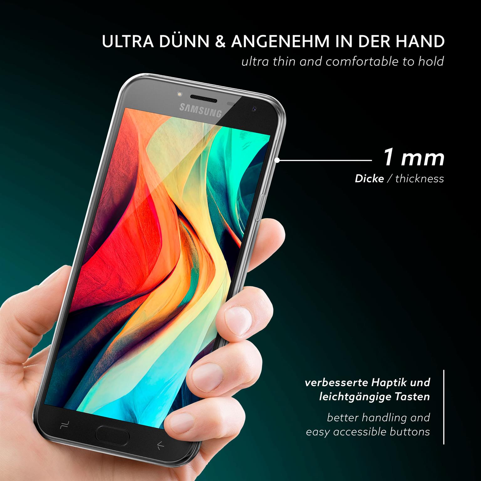 moex Aero Case Samsung Galaxy J4 (2018) durchsichtig aus Silikon – Weiteres Produktbild 1