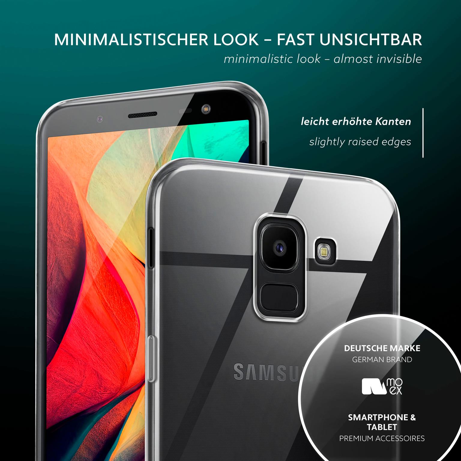 moex Aero Case Samsung Galaxy J6 (2018) durchsichtig aus Silikon – Weiteres Produktbild 3