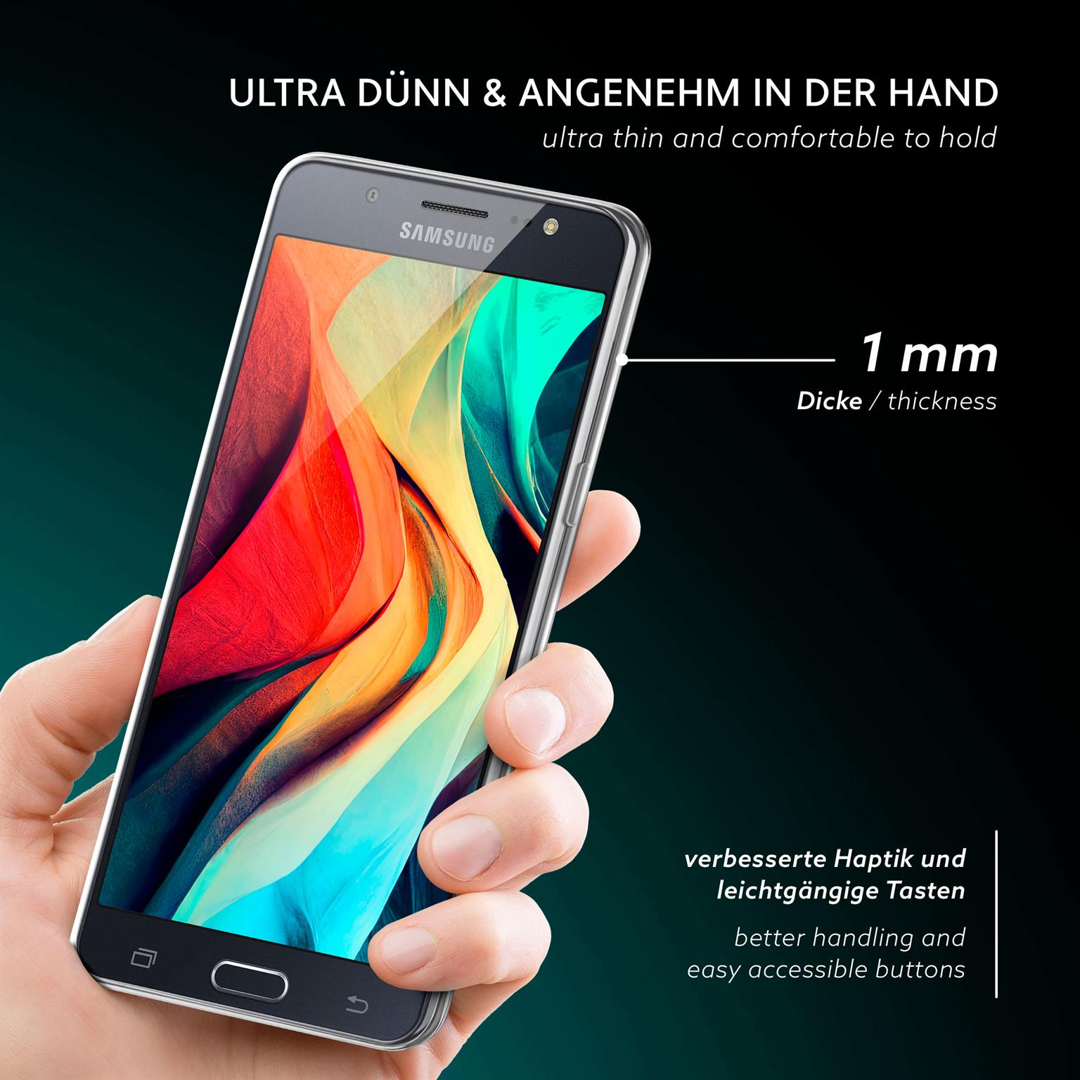 moex Aero Case Samsung Galaxy J7 (2016) durchsichtig aus Silikon – Weiteres Produktbild 1