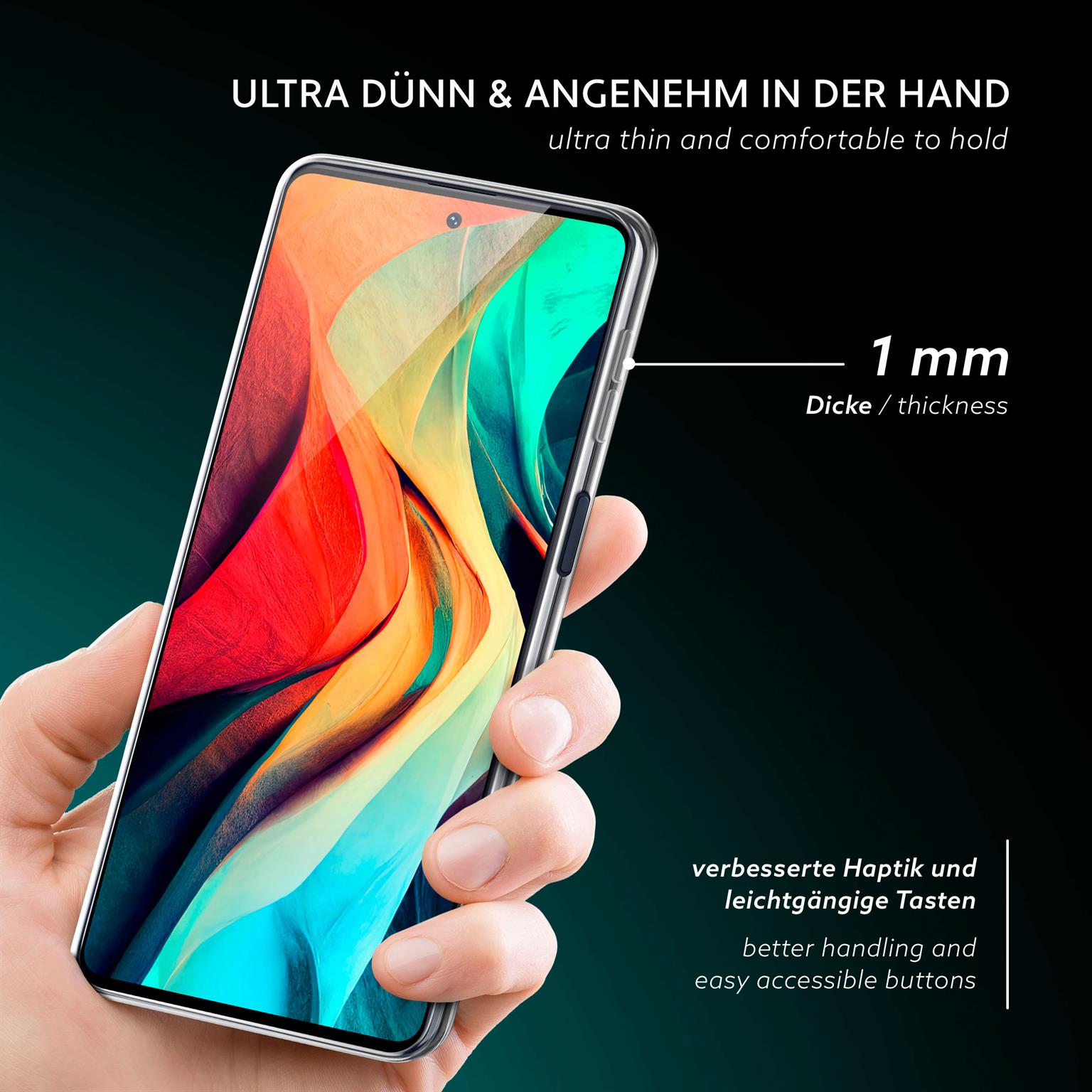 moex Aero Case Samsung Galaxy M31s durchsichtig aus Silikon – Weiteres Produktbild 2 moex Aero Case Samsung Galaxy M31s durchsichtig aus Silikon – Weiteres Produktbild 2