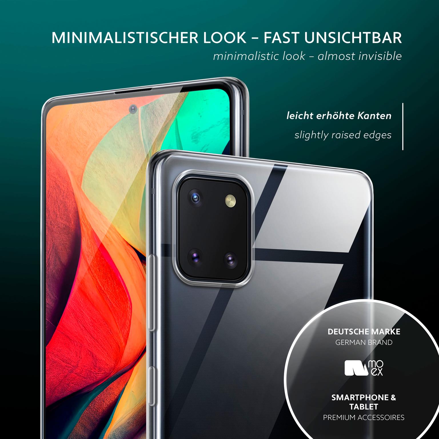 moex Aero Case Samsung Galaxy Note 10 Lite durchsichtig aus Silikon – Weiteres Produktbild 3
