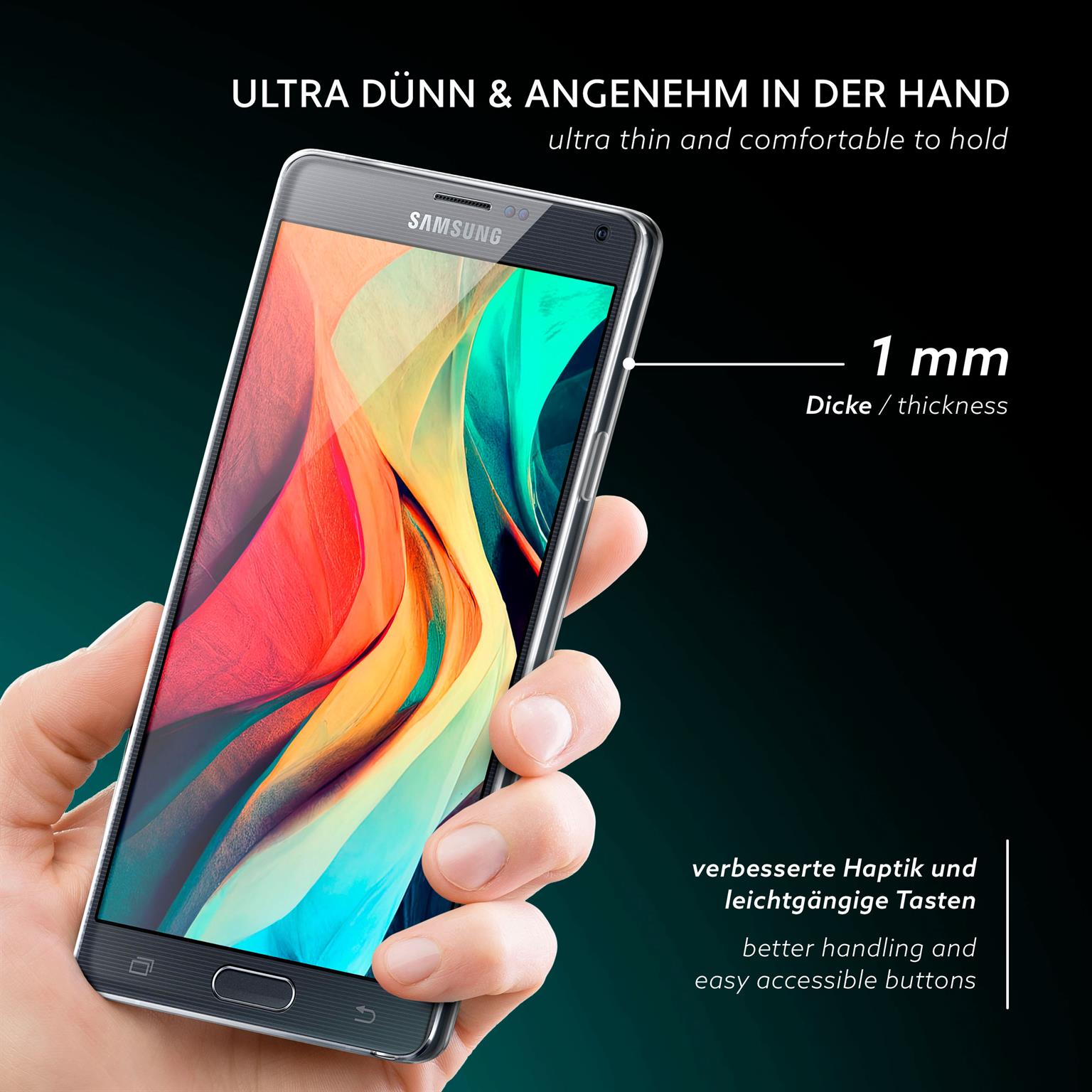moex Aero Case Samsung Galaxy Note 4 durchsichtig aus Silikon – Weiteres Produktbild 1