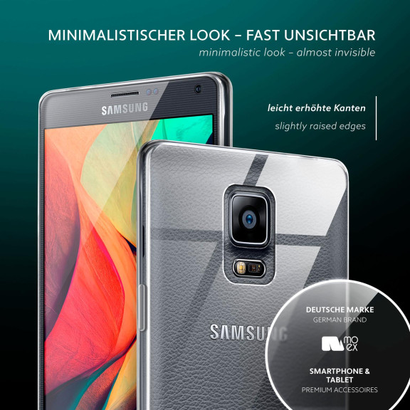 moex Aero Case Samsung Galaxy Note 4 durchsichtig aus Silikon – Weiteres Produktbild 4