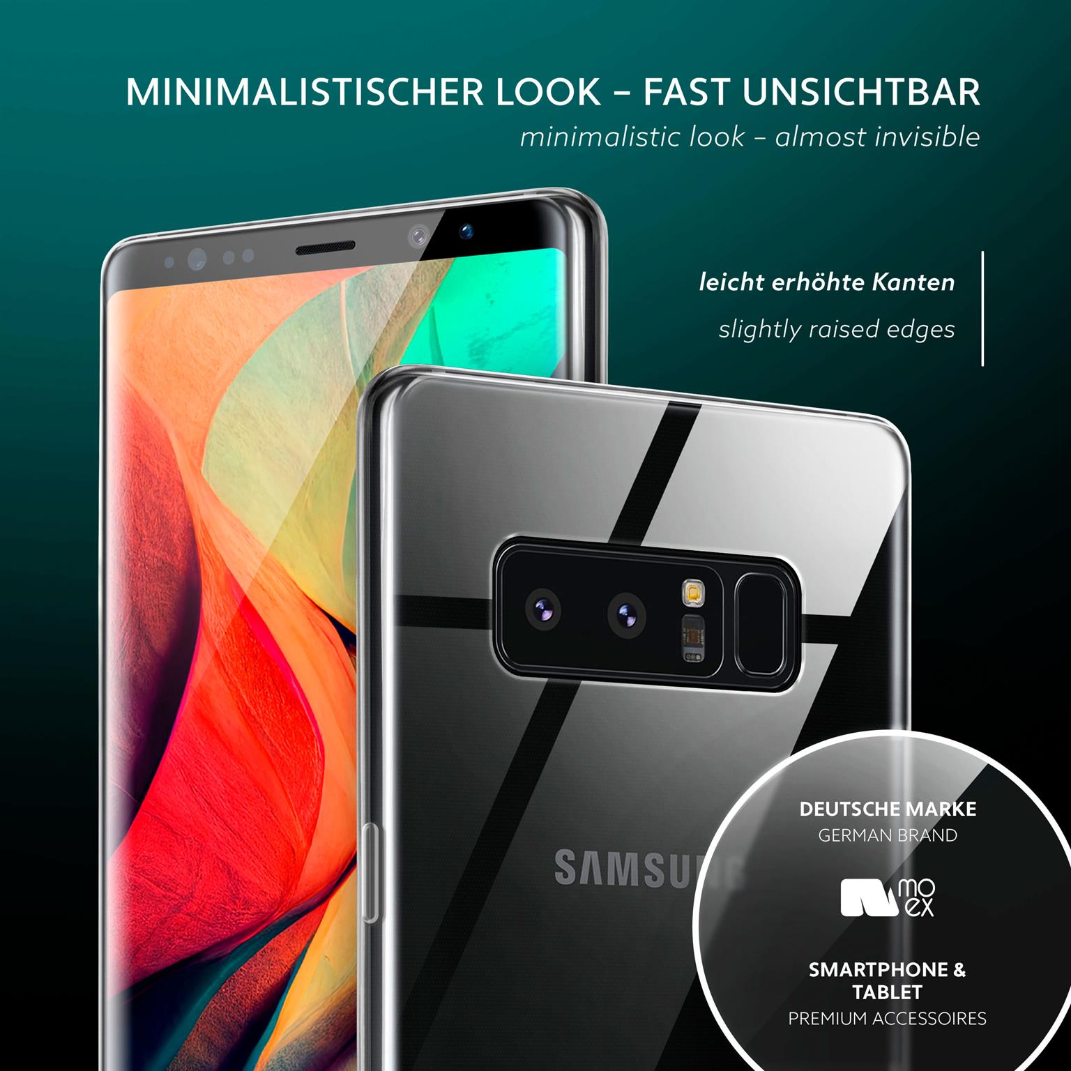 moex Aero Case Samsung Galaxy Note 8 durchsichtig aus Silikon – Weiteres Produktbild 3