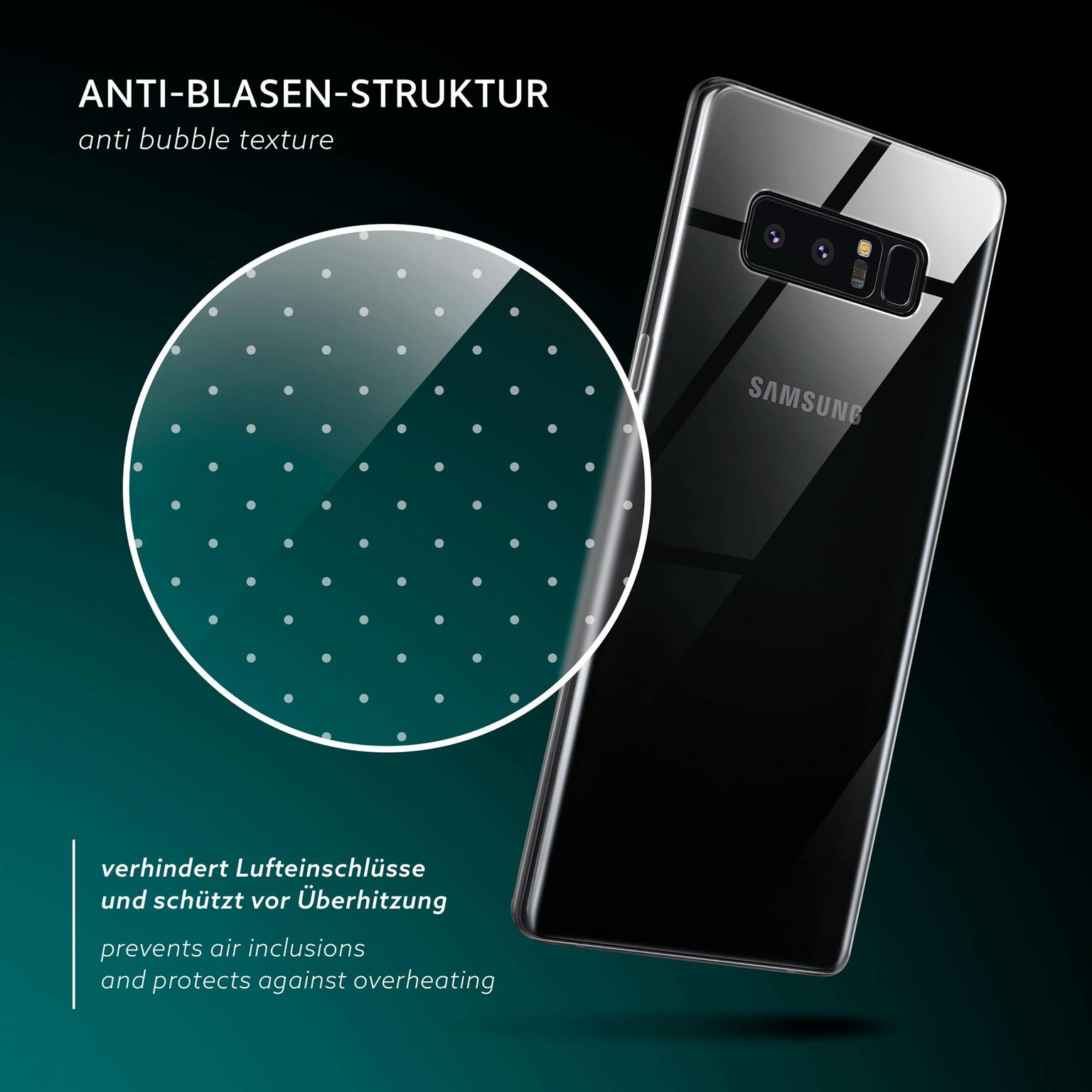 moex Aero Case Samsung Galaxy Note 8 durchsichtig aus Silikon – Weiteres Produktbild 5