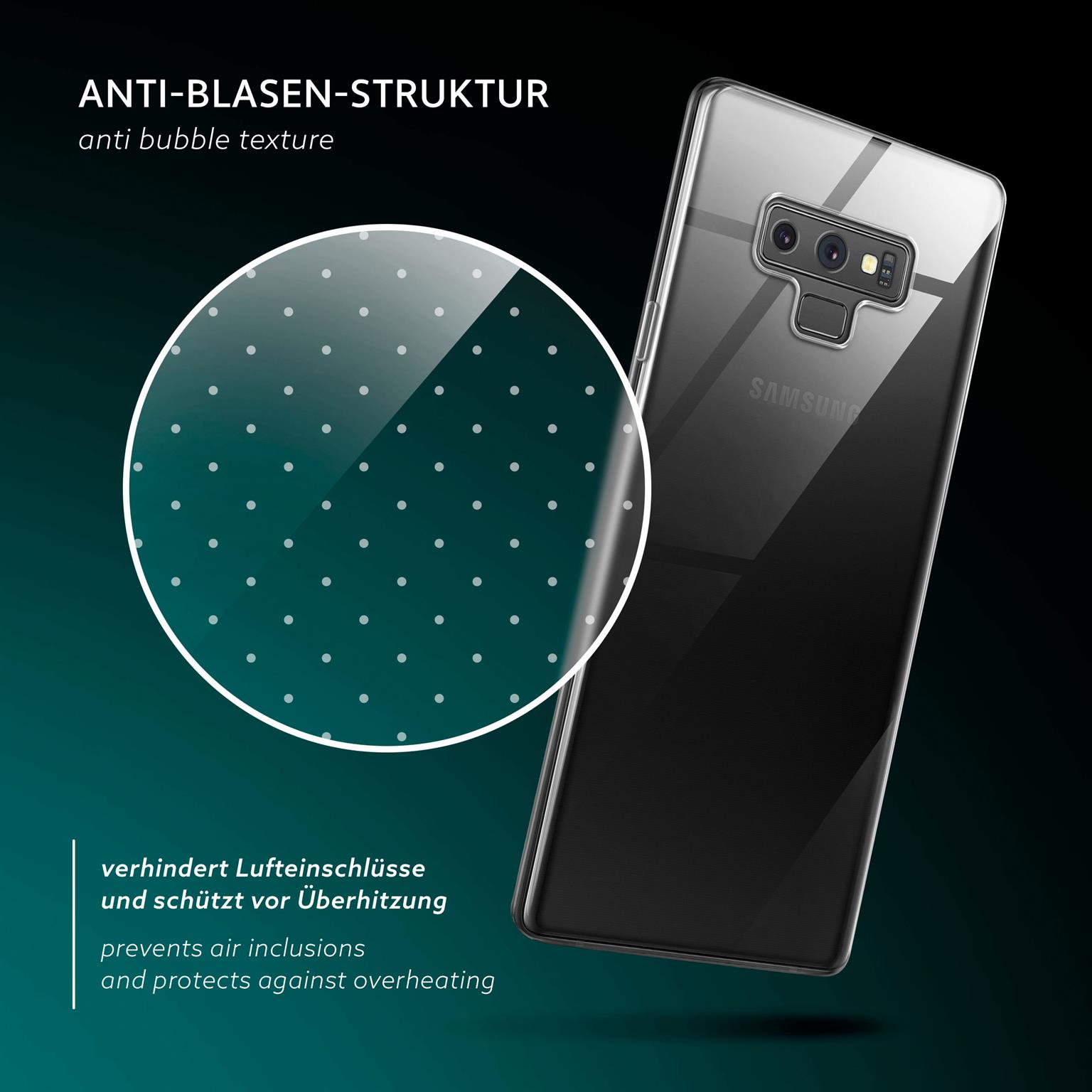 moex Aero Case Samsung Galaxy Note 9 durchsichtig aus Silikon – Weiteres Produktbild 5