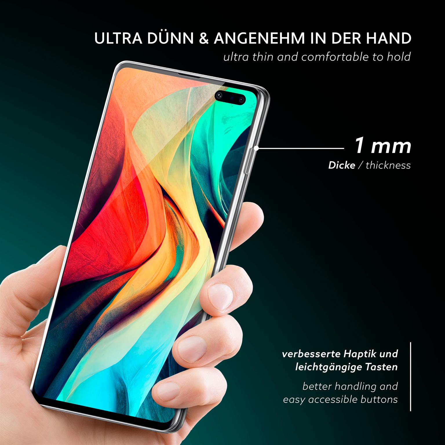 moex Aero Case Samsung Galaxy S10 5G durchsichtig aus Silikon – Weiteres Produktbild 2