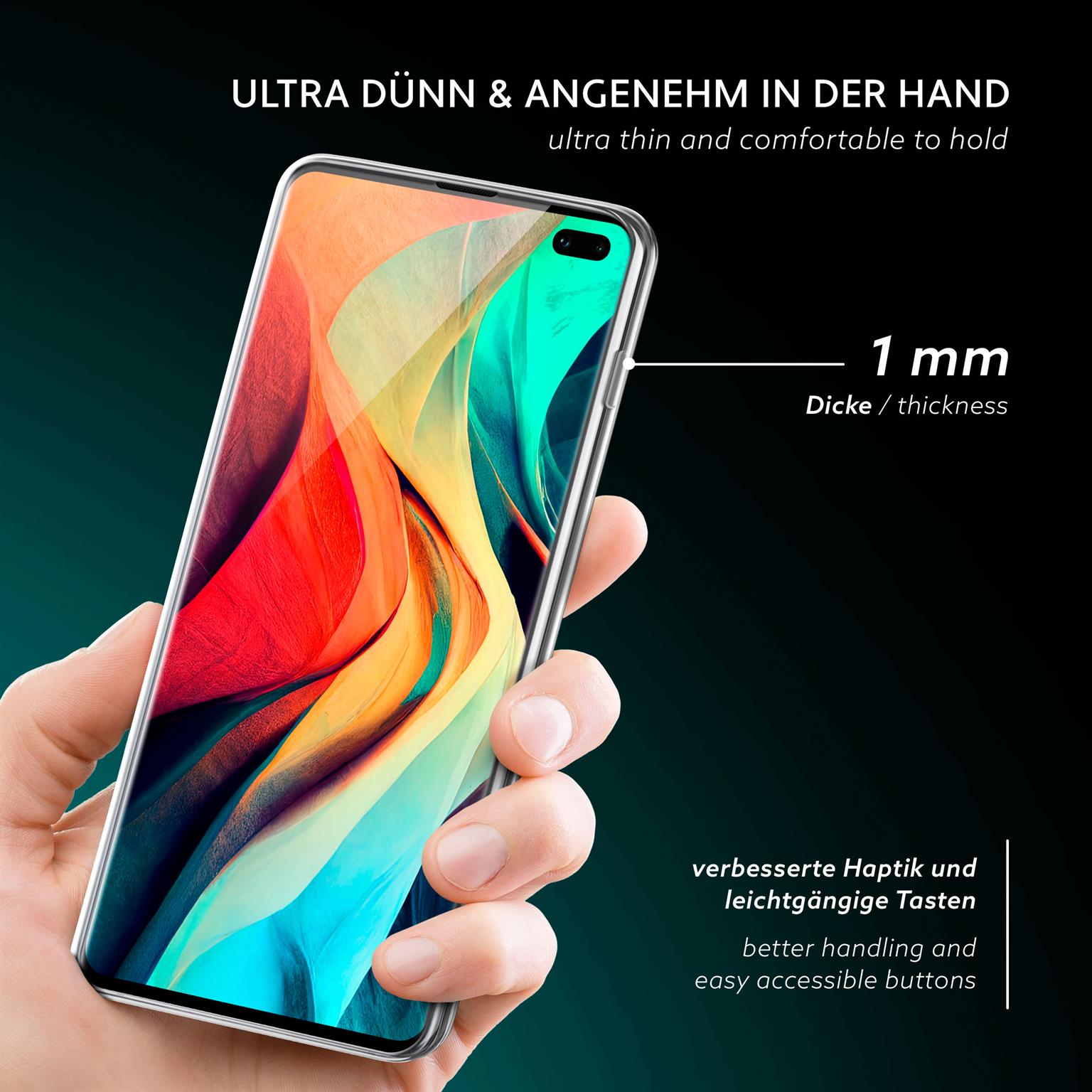 moex Aero Case Samsung Galaxy S10 Plus durchsichtig aus Silikon – Weiteres Produktbild 2 moex Aero Case Samsung Galaxy S10 Plus durchsichtig aus Silikon – Weiteres Produktbild 2