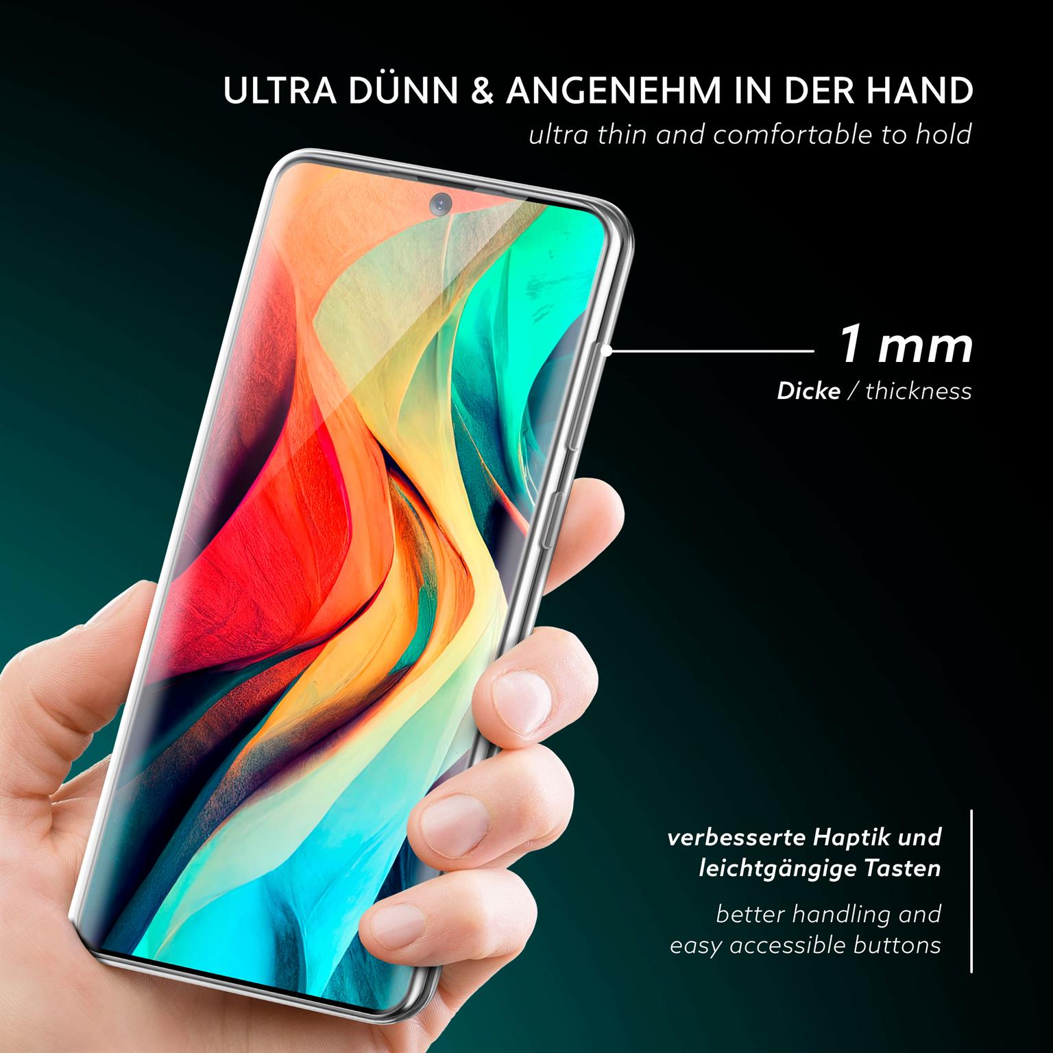 moex Aero Case Samsung Galaxy S20 Plus 5G durchsichtig aus Silikon – Weiteres Produktbild 2 moex Aero Case Samsung Galaxy S20 Plus 5G durchsichtig aus Silikon – Weiteres Produktbild 2