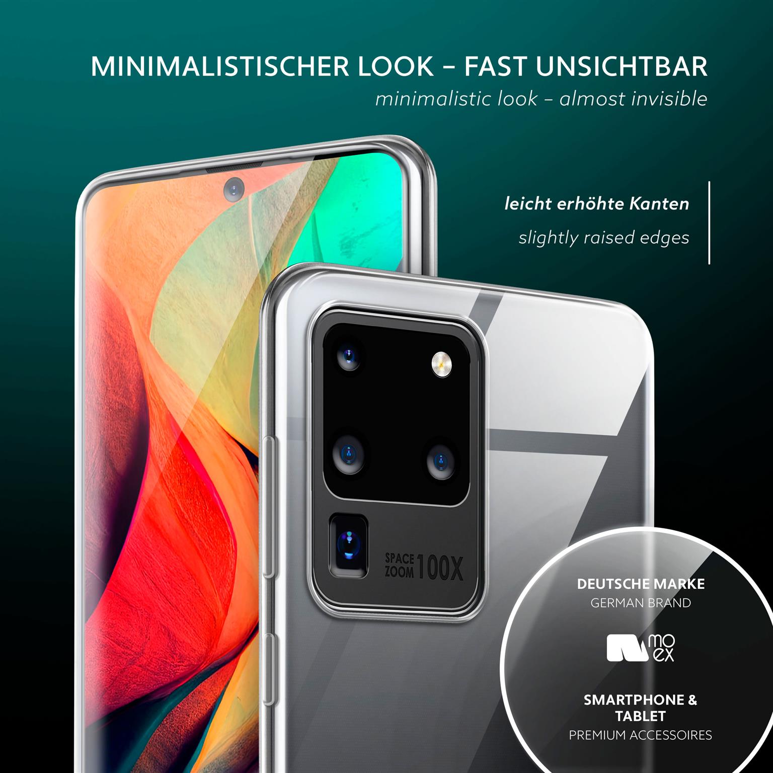 moex Aero Case Samsung Galaxy S20 Ultra 5G durchsichtig aus Silikon – Weiteres Produktbild 3