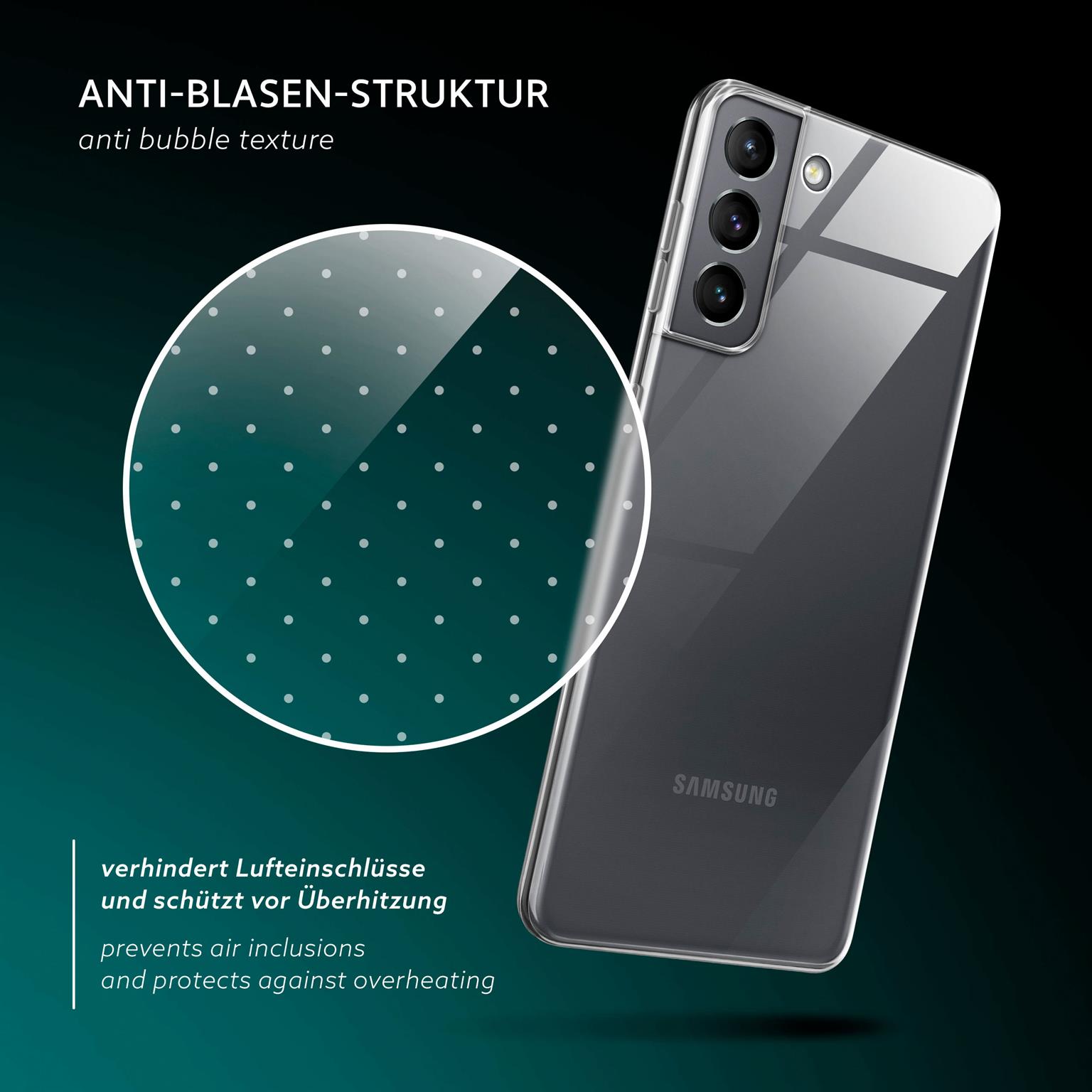 moex Aero Case Samsung Galaxy S21 Plus durchsichtig aus Silikon – Weiteres Produktbild 5