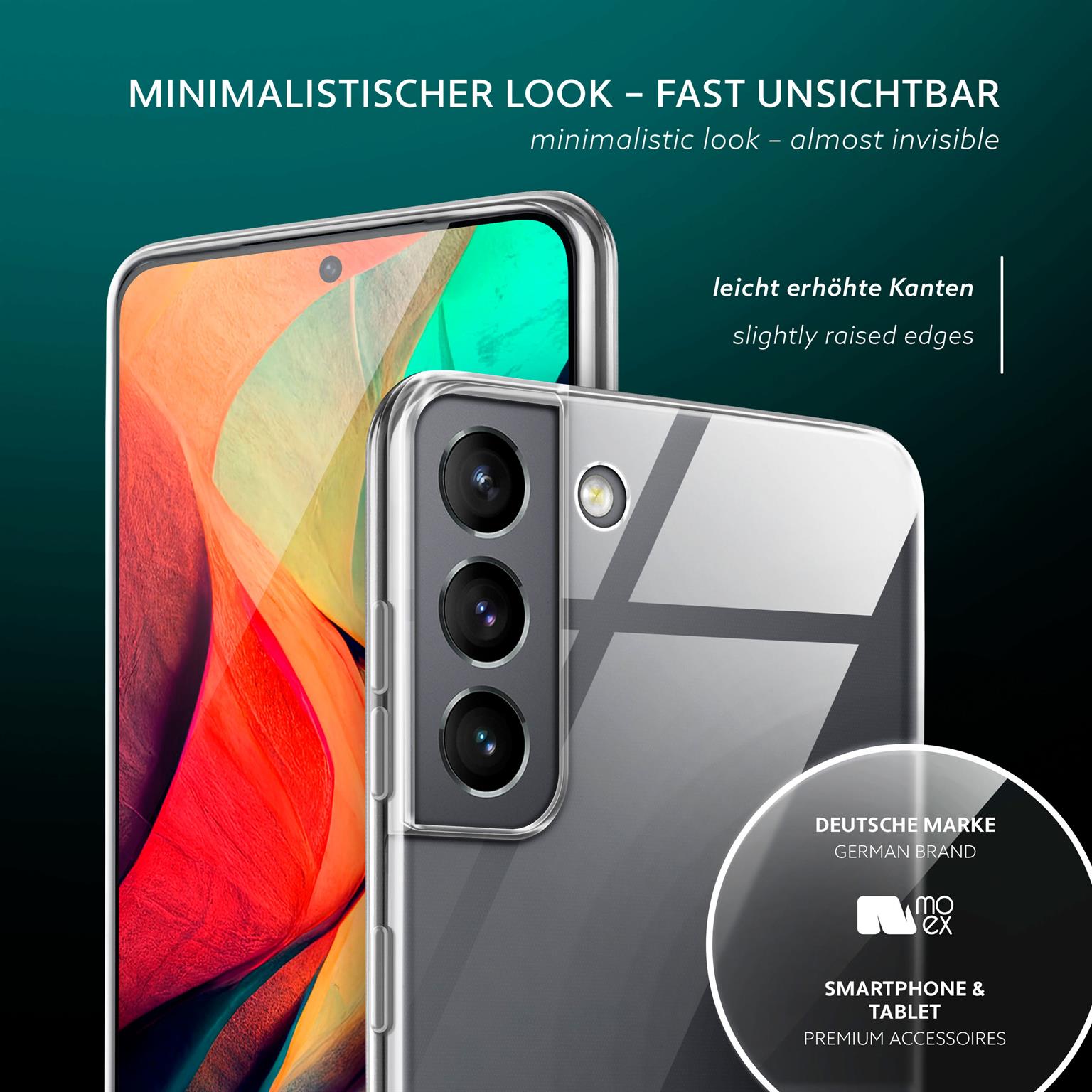 moex Aero Case Samsung Galaxy S21 durchsichtig aus Silikon – Weiteres Produktbild 4