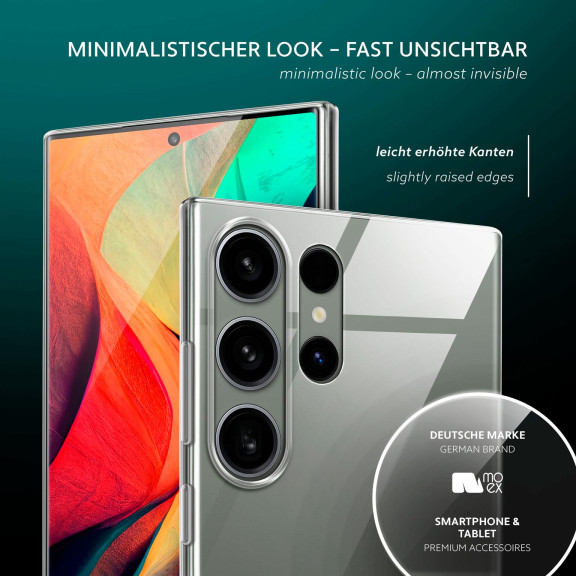 moex Aero Case Samsung Galaxy S24 Ultra durchsichtig aus Silikon – Weiteres Produktbild 4