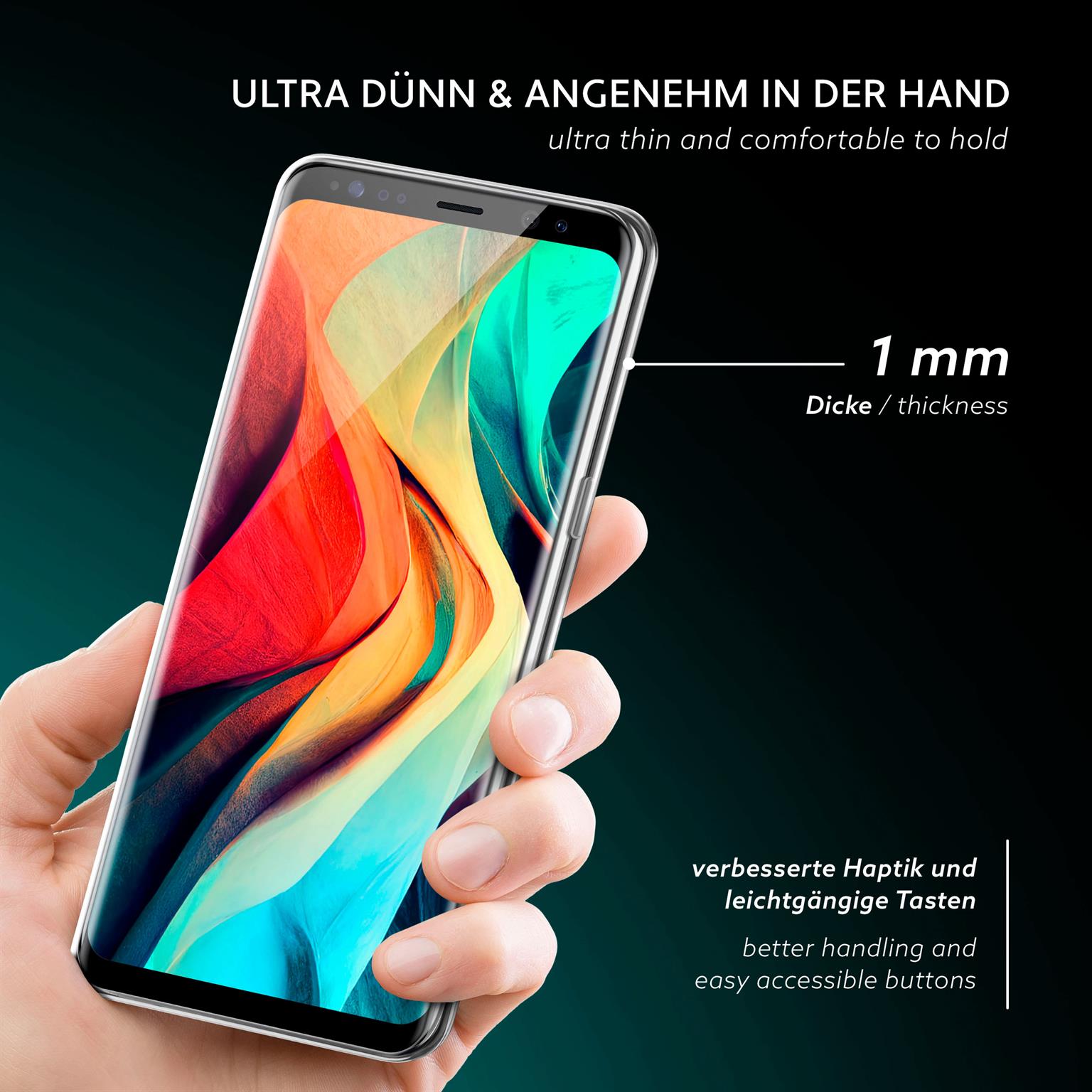 moex Aero Case Samsung Galaxy S8 Plus durchsichtig aus Silikon – Weiteres Produktbild 1