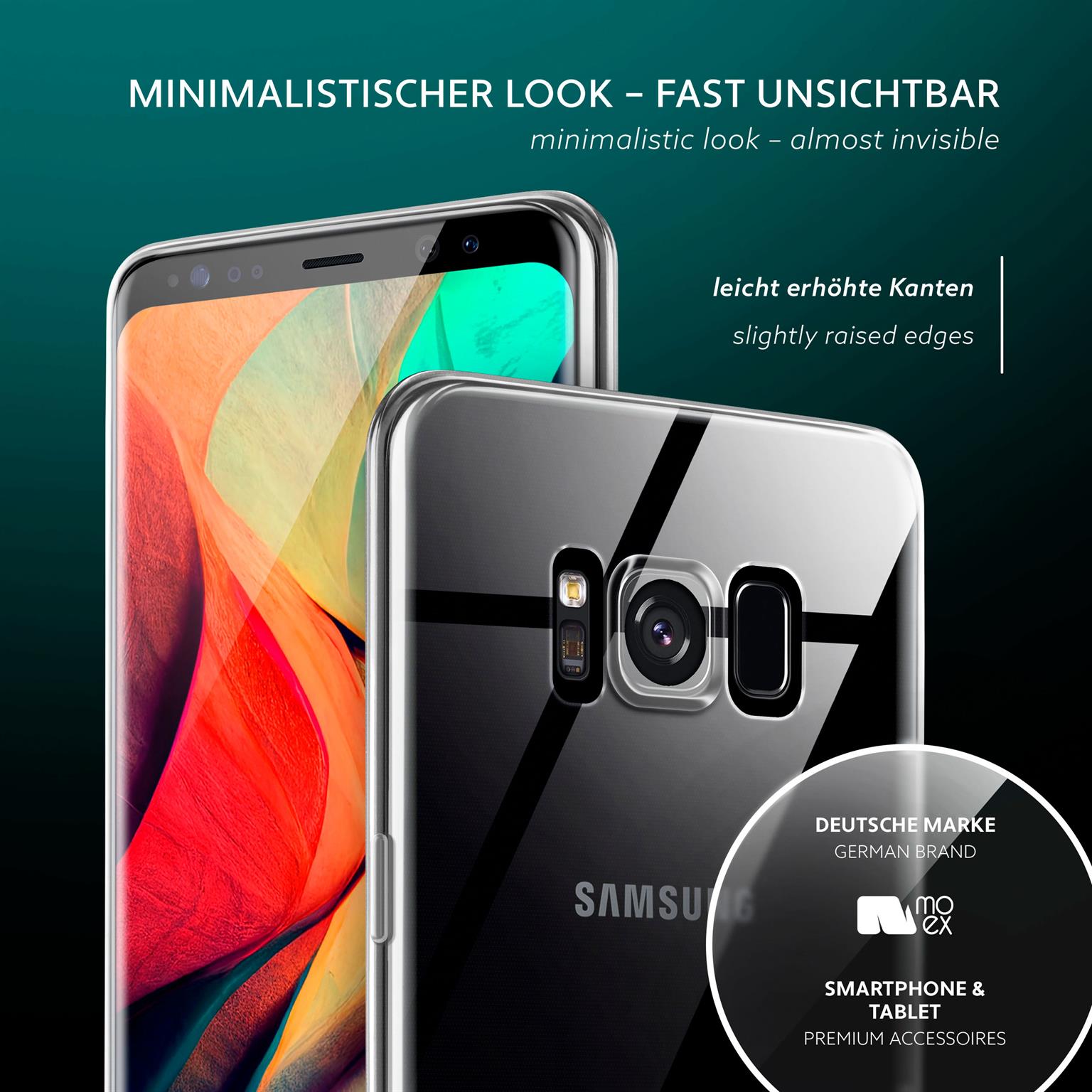 moex Aero Case Samsung Galaxy S8 Plus durchsichtig aus Silikon – Weiteres Produktbild 3