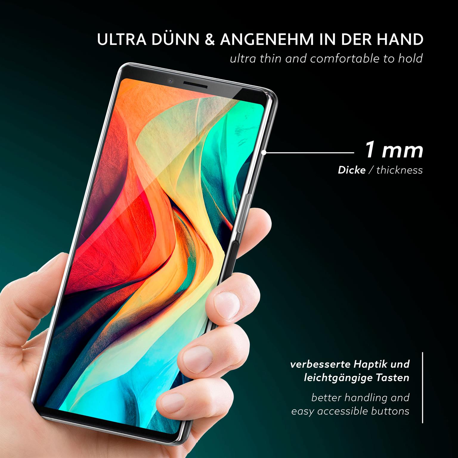 moex Aero Case Sony Xperia 5 durchsichtig aus Silikon – Weiteres Produktbild 1