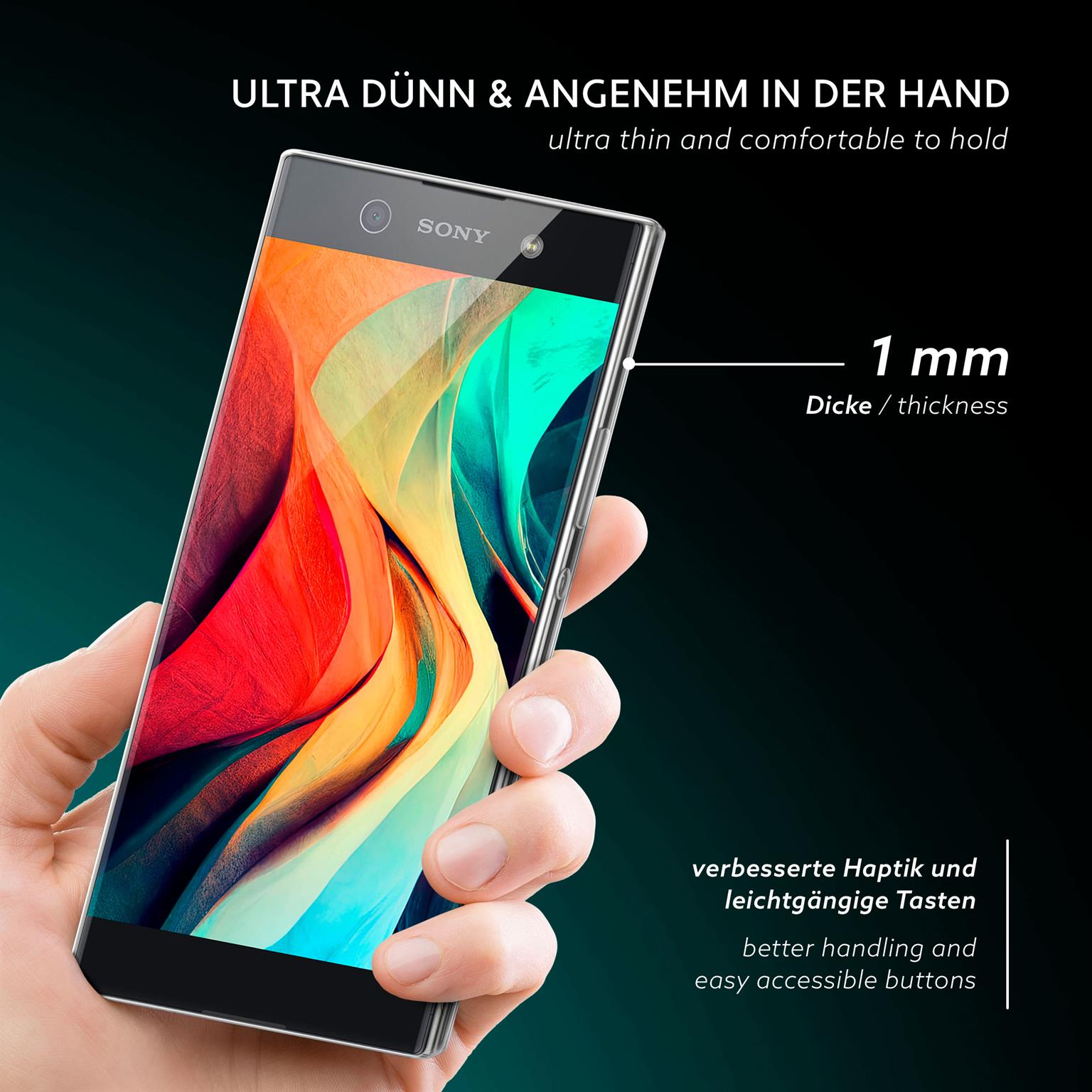 moex Aero Case Sony Xperia XA1 Ultra durchsichtig aus Silikon – Weiteres Produktbild 1