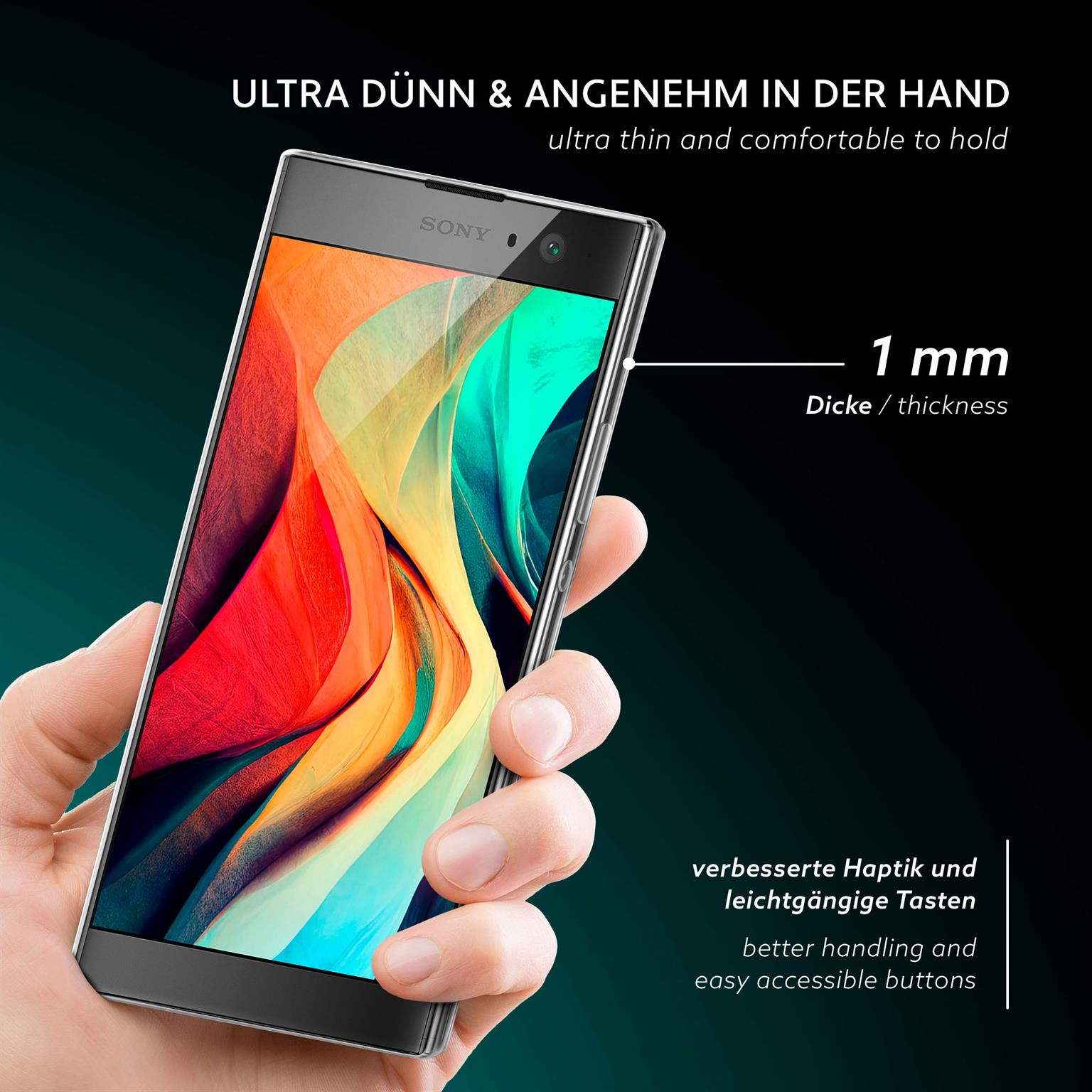 moex Aero Case Sony Xperia XA2 durchsichtig aus Silikon – Weiteres Produktbild 2