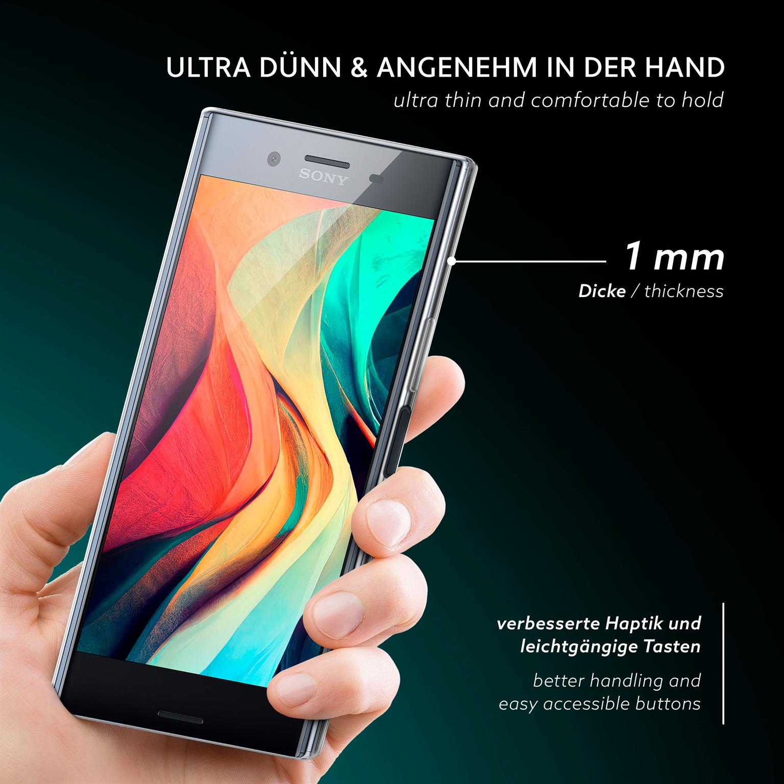 moex Aero Case Sony Xperia XZ Premium durchsichtig aus Silikon – Weiteres Produktbild 1