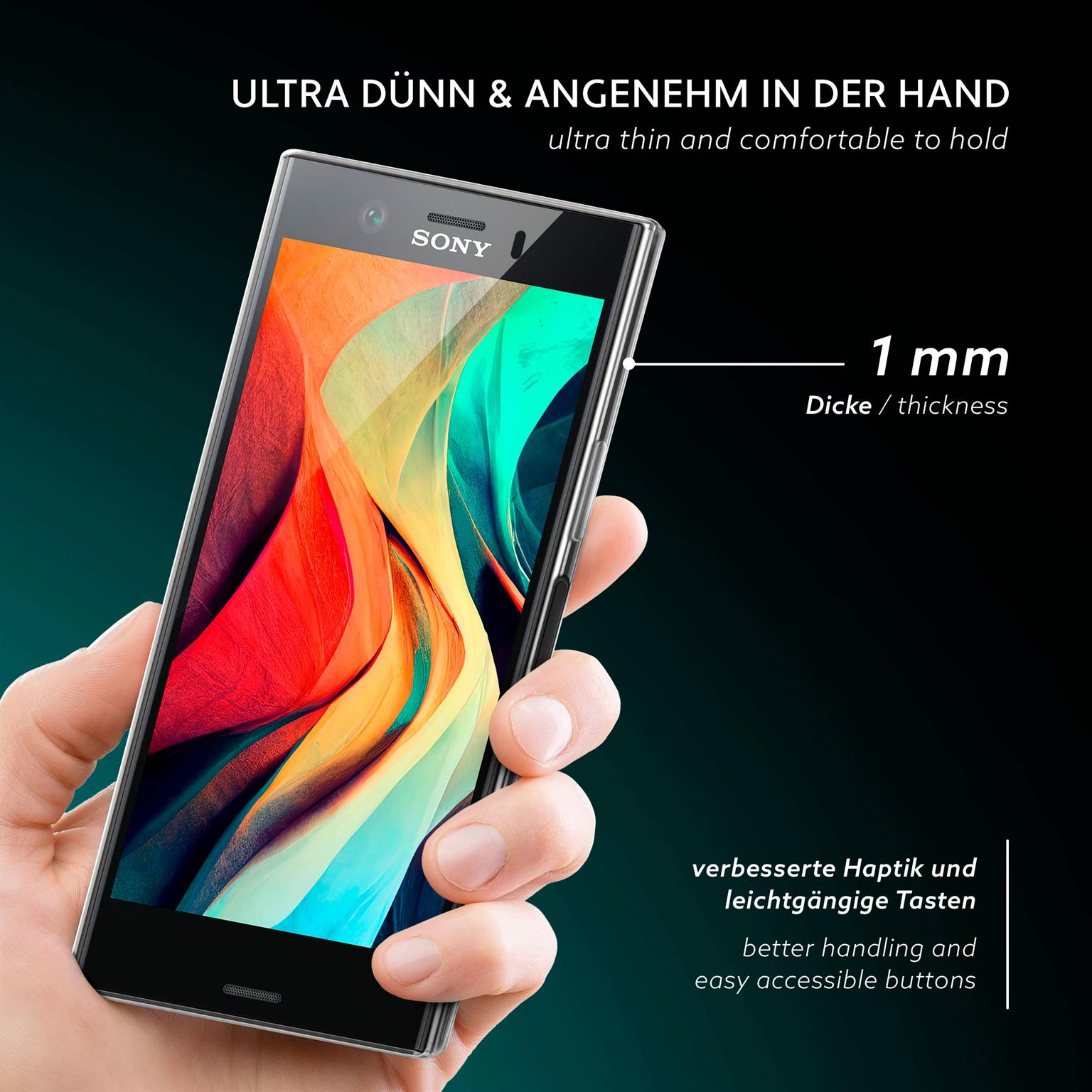 moex Aero Case Sony Xperia XZ1 Compact durchsichtig aus Silikon – Weiteres Produktbild 2