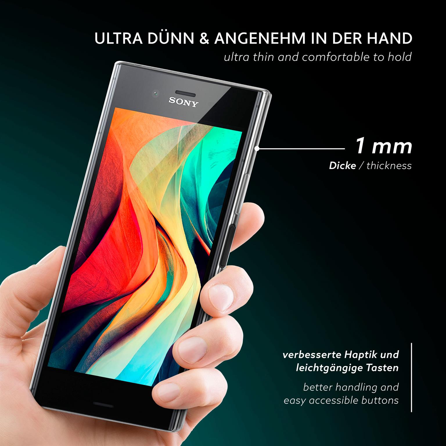 moex Aero Case Sony Xperia XZ1 durchsichtig aus Silikon – Weiteres Produktbild 2 moex Aero Case Sony Xperia XZ1 durchsichtig aus Silikon – Weiteres Produktbild 2