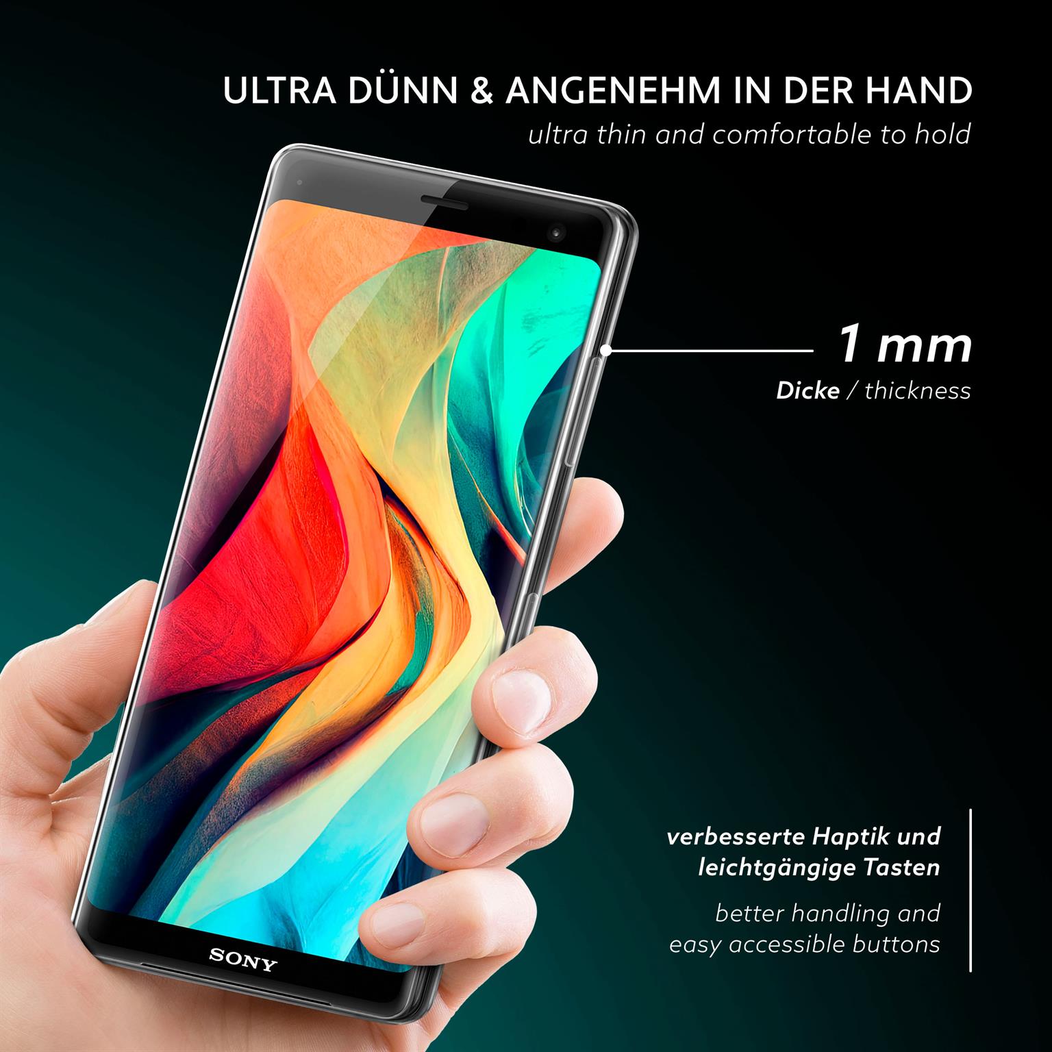 moex Aero Case Sony Xperia XZ3 durchsichtig aus Silikon – Weiteres Produktbild 1