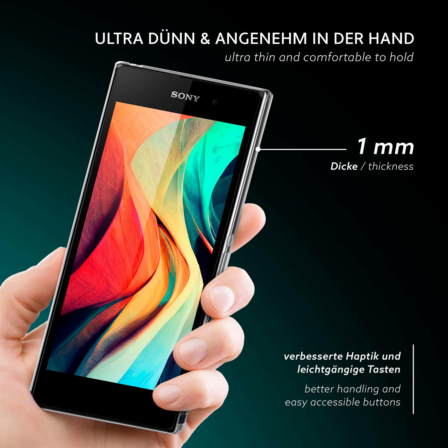 moex Aero Case Sony Xperia Z1 durchsichtig aus Silikon – Weiteres Produktbild 2 moex Aero Case Sony Xperia Z1 durchsichtig aus Silikon – Weiteres Produktbild 2