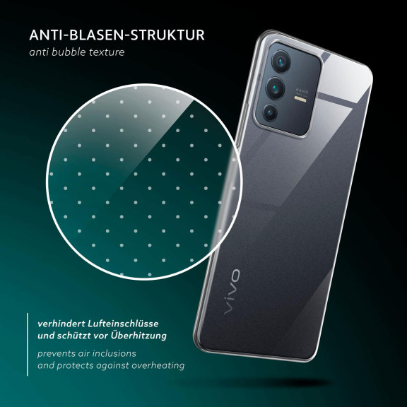 moex Aero Case vivo V23 5G durchsichtig aus Silikon – Weiteres Produktbild 6