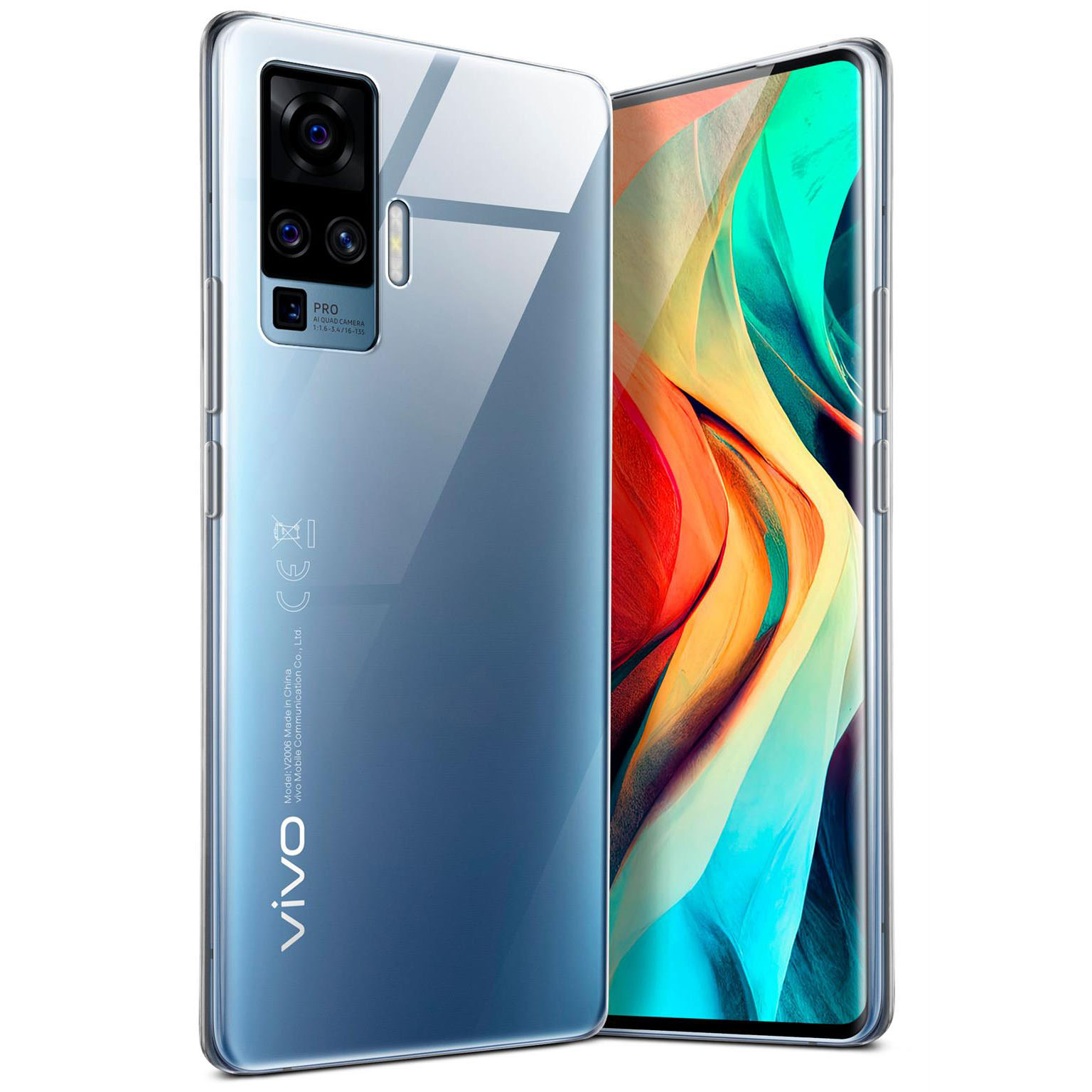 moex Aero Case vivo X51 5G durchsichtig aus Silikon – Crystal-Clear