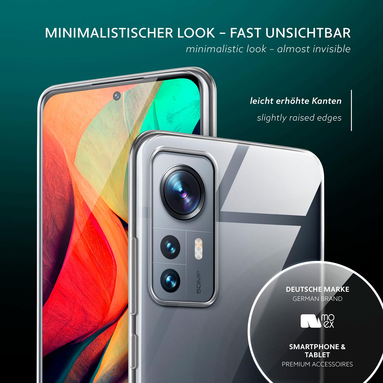 moex Aero Case Xiaomi 12 durchsichtig aus Silikon – Weiteres Produktbild 3