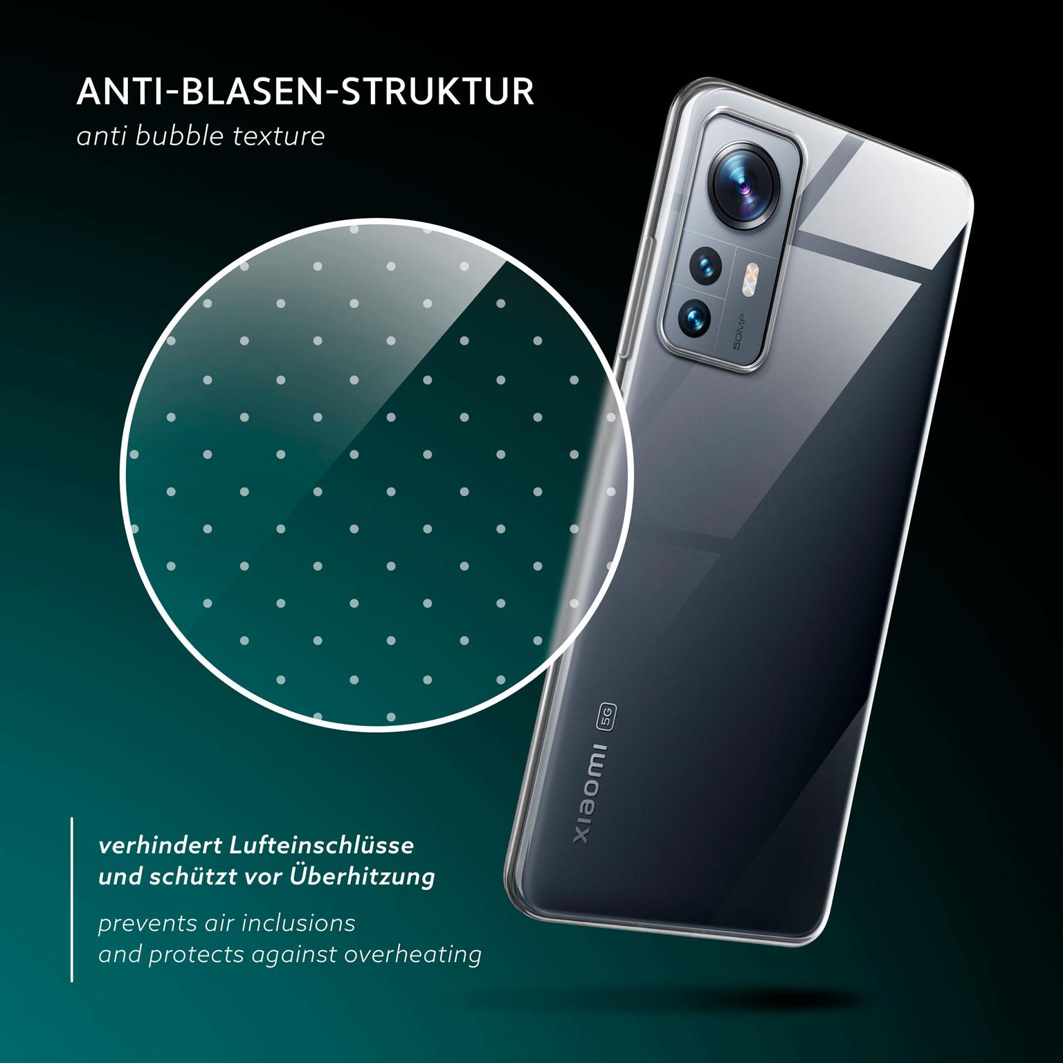 moex Aero Case Xiaomi 12 durchsichtig aus Silikon – Weiteres Produktbild 5