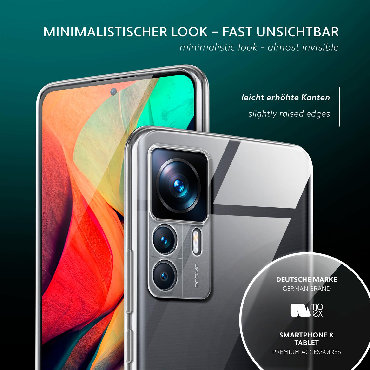 moex Aero Case Xiaomi 12T Pro durchsichtig aus Silikon – Weiteres Produktbild 3