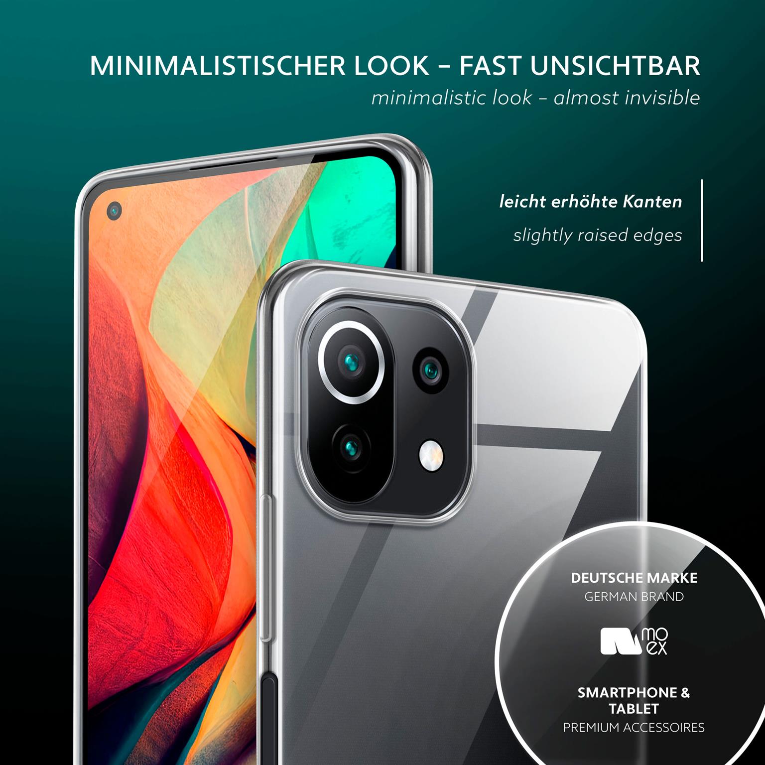 moex Aero Case Xiaomi Mi 11 Lite durchsichtig aus Silikon – Weiteres Produktbild 4