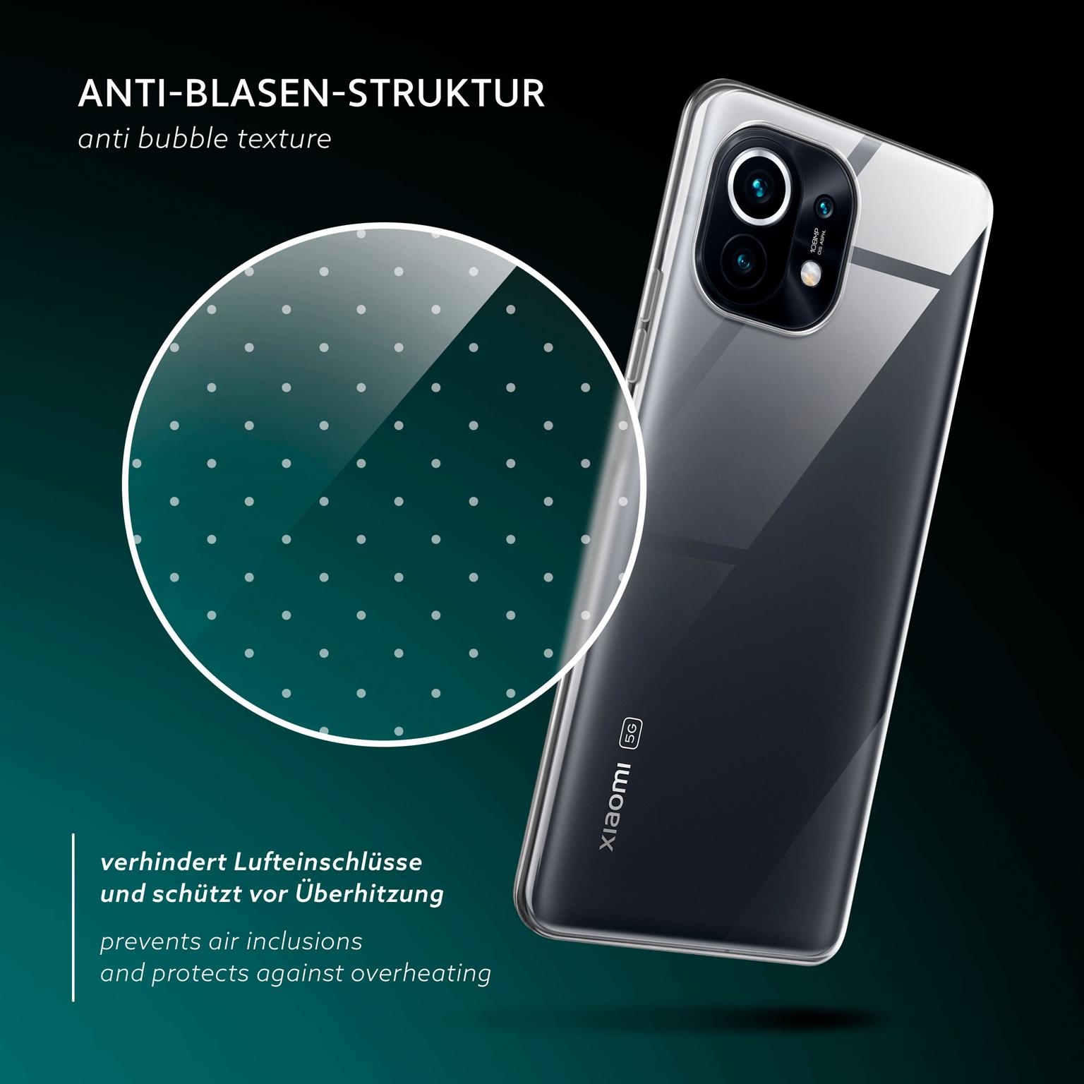 moex Aero Case Xiaomi Mi 11 durchsichtig aus Silikon – Weiteres Produktbild 5