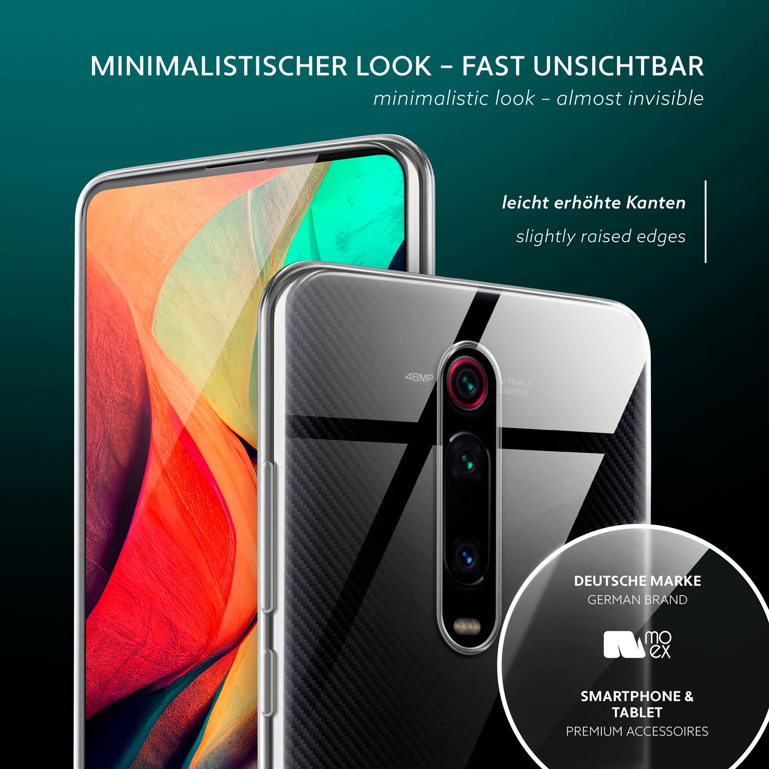 moex Aero Case Xiaomi Mi 9T Pro durchsichtig aus Silikon – Weiteres Produktbild 4