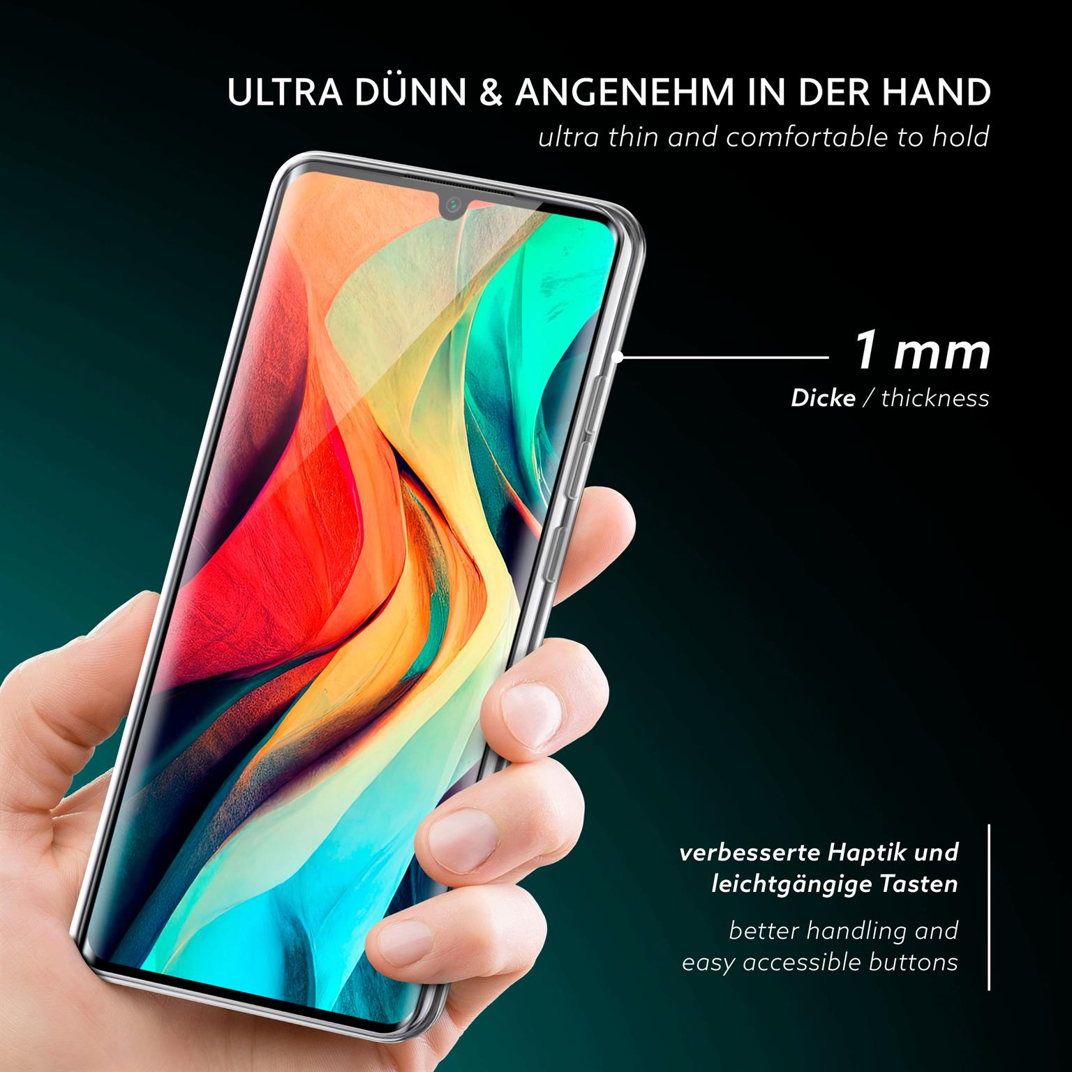 moex Aero Case Xiaomi Mi Note 10 Lite durchsichtig aus Silikon – Weiteres Produktbild 1