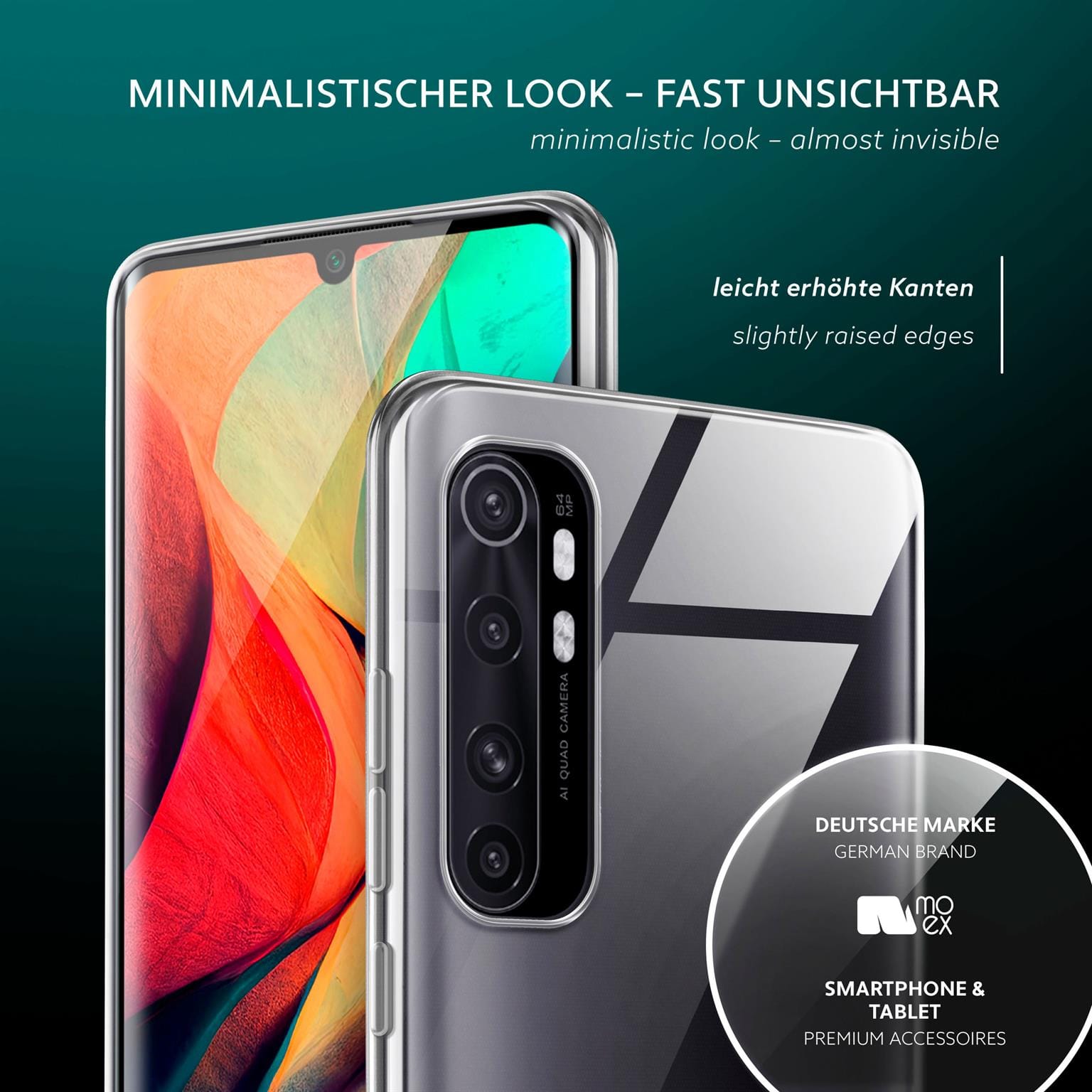 moex Aero Case Xiaomi Mi Note 10 Lite durchsichtig aus Silikon – Weiteres Produktbild 4 moex Aero Case Xiaomi Mi Note 10 Lite durchsichtig aus Silikon – Weiteres Produktbild 4